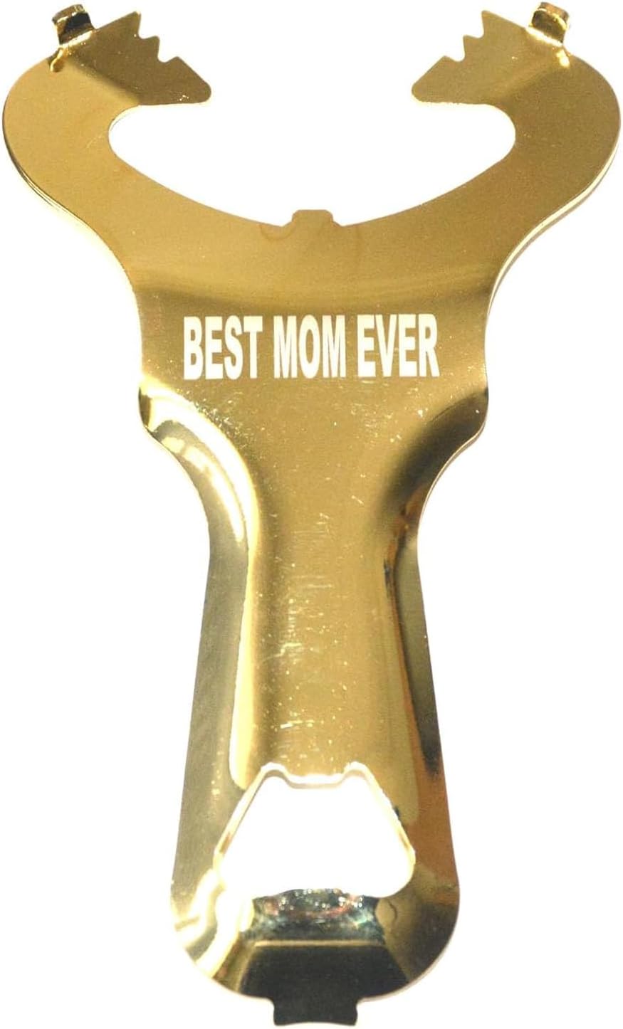 Manual Can Opener Stainless Steel Multifunctional Jar Opener Best Mom Ever Golden