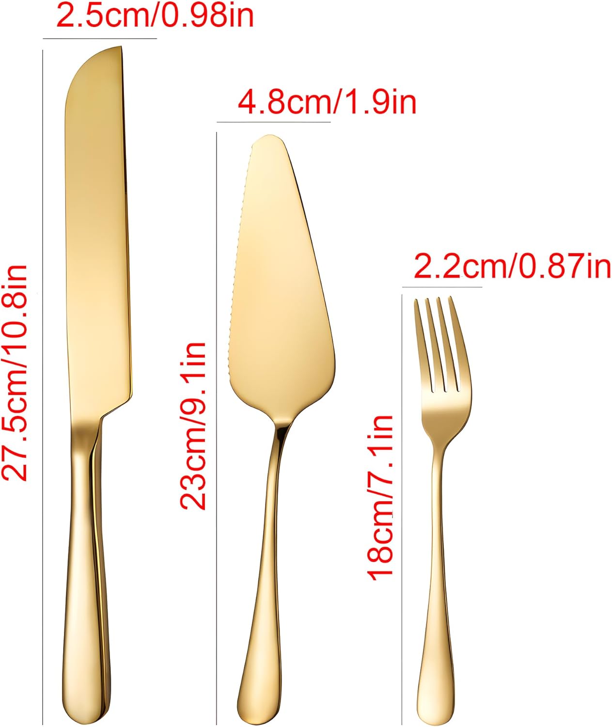 Personalized Silver Wedding Cake Knife and Server Set