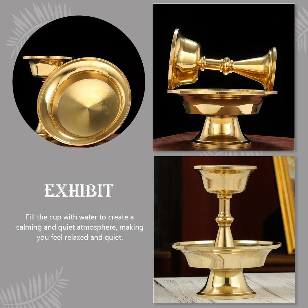 Multipurpose Copper Drinking Glass for Buddhist Temple Use