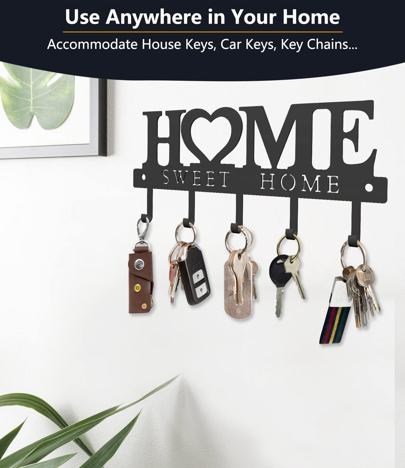 WIPHANY Key Holder Hook Organizer Wall Mount 98 Inches