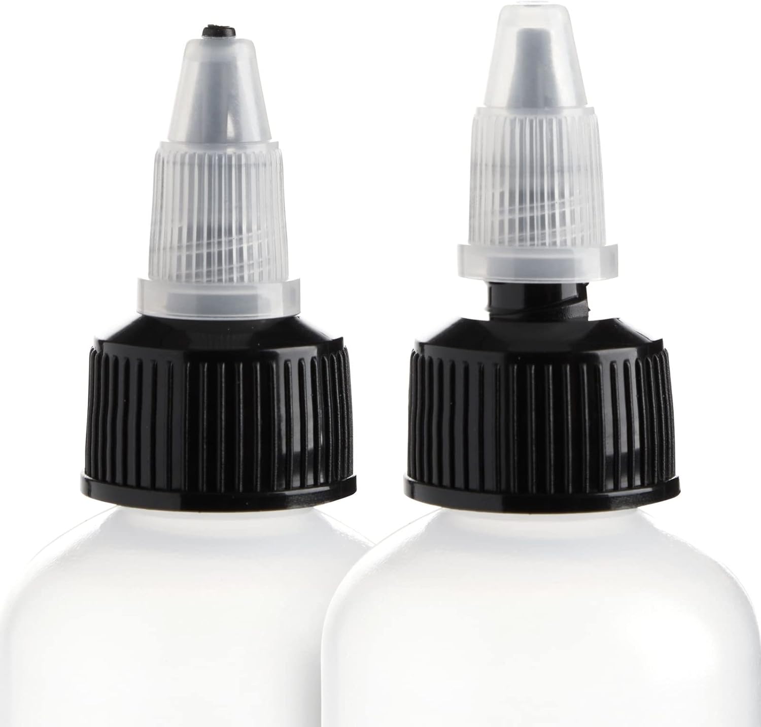 Juvale 24 Pack Clear 2oz Squeeze Bottles with Caps