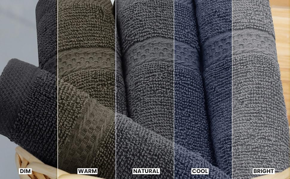 Utopia Towels 8 Piece Premium Set Grey