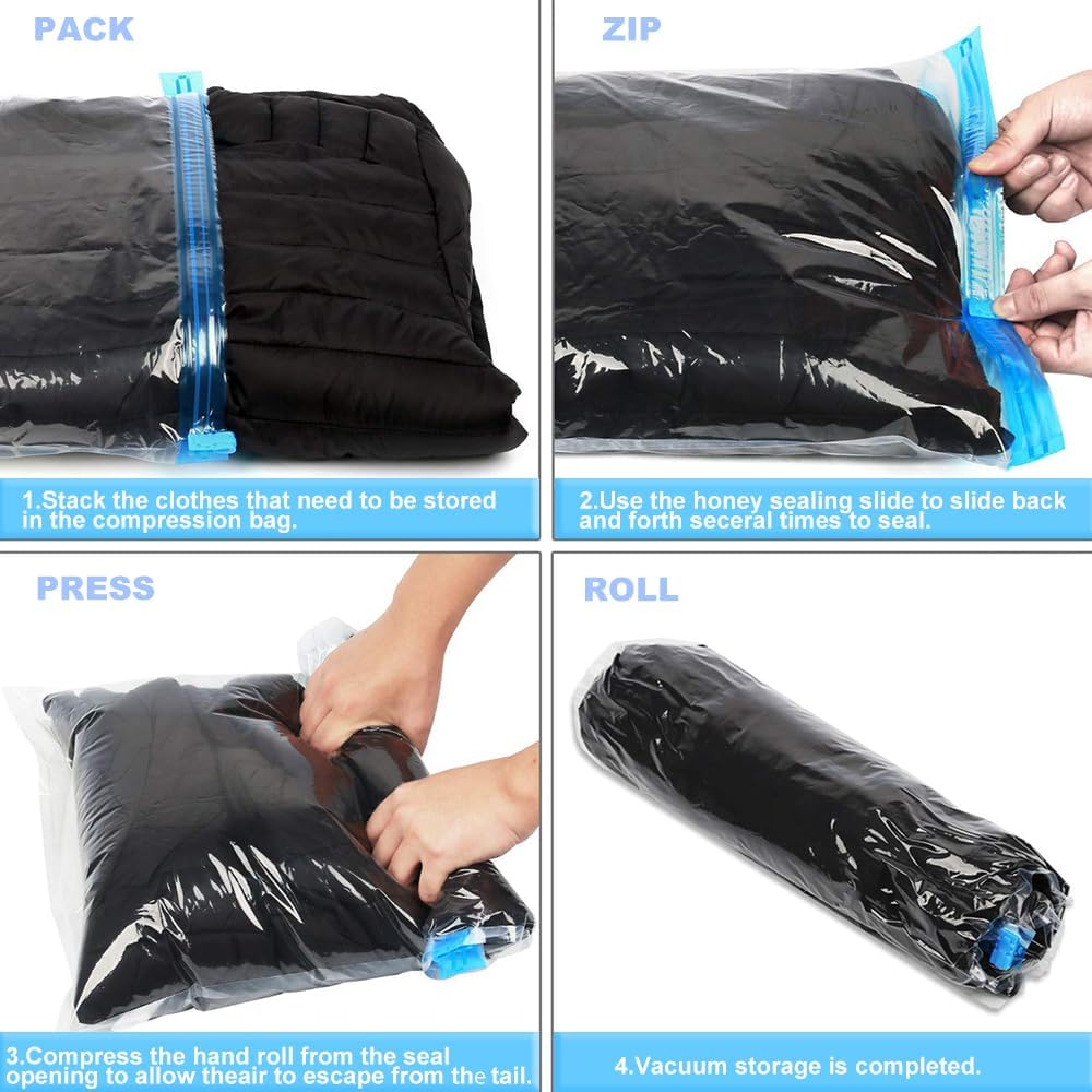 Compression Bags 12 Pack Travel Space Saver Storage