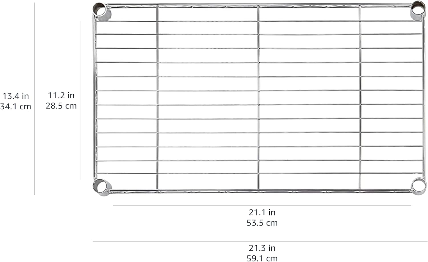 Amazon Basics 4 Shelf Steel Wire Storage Rack Black 48 Inches