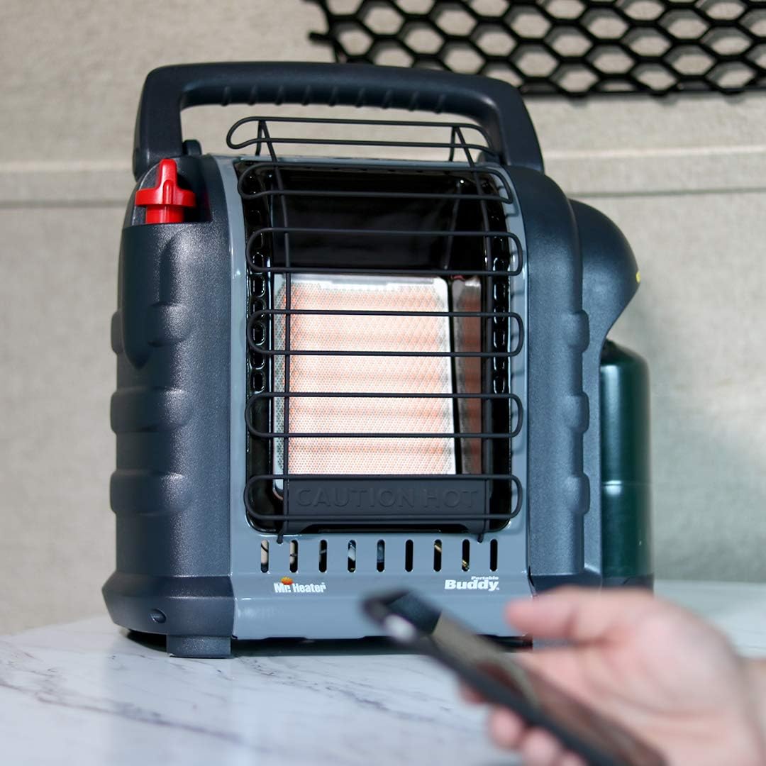 Mr Heater Buddy Grey Indoor Safe Propane Radiant Heater 4000-9000 BTU