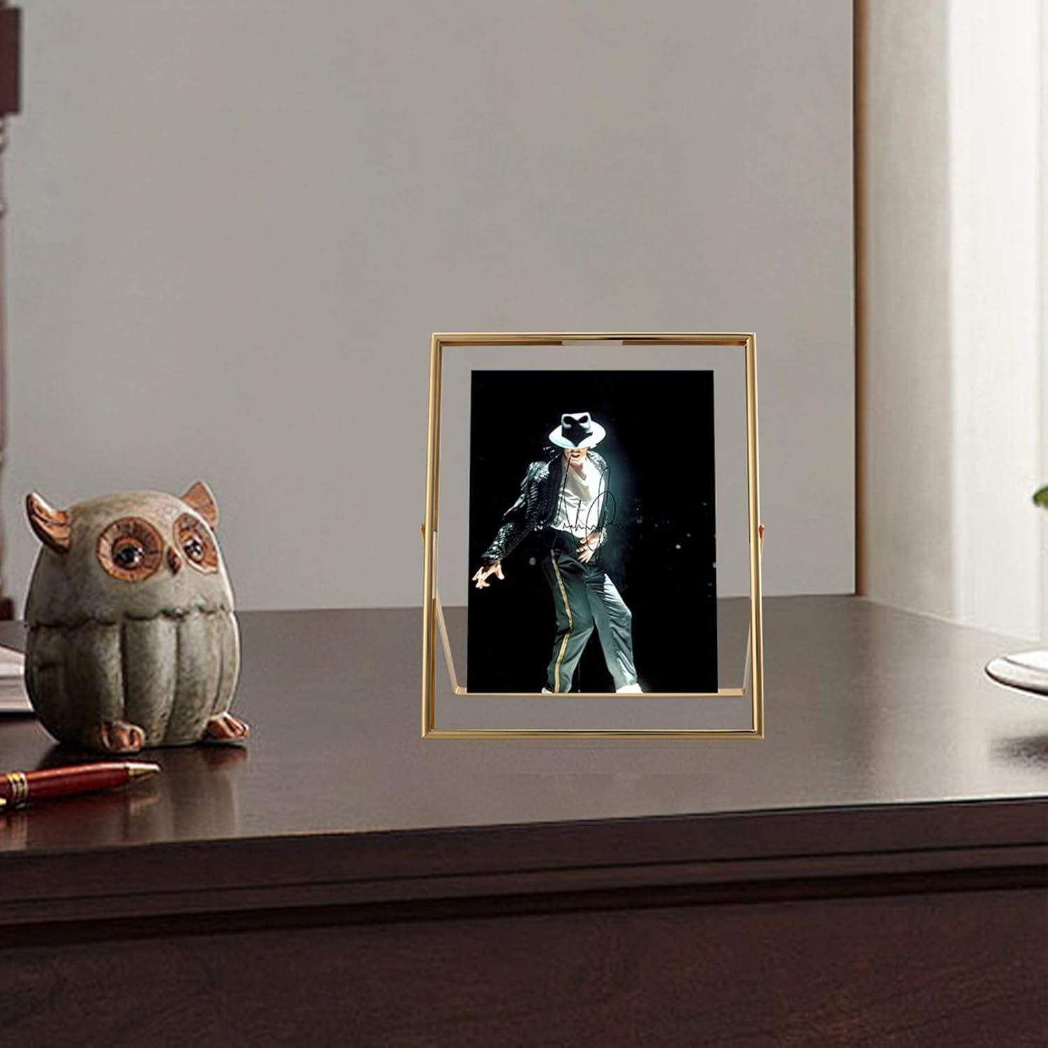 Gold Floating Frame 8x10 In Vertical Modern Design