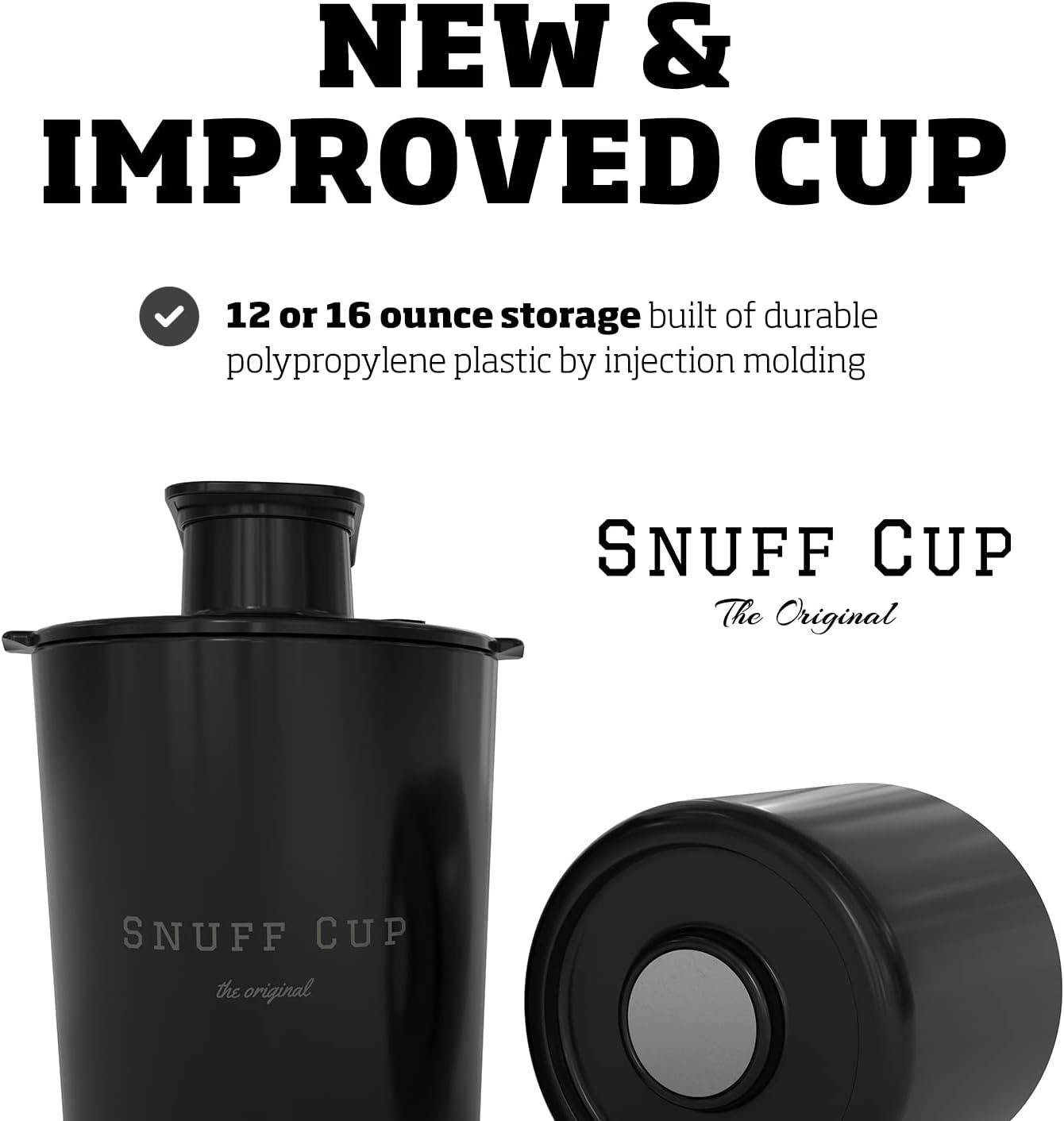 Snuff Cup Pro Spittoon with Storage and Can Opener