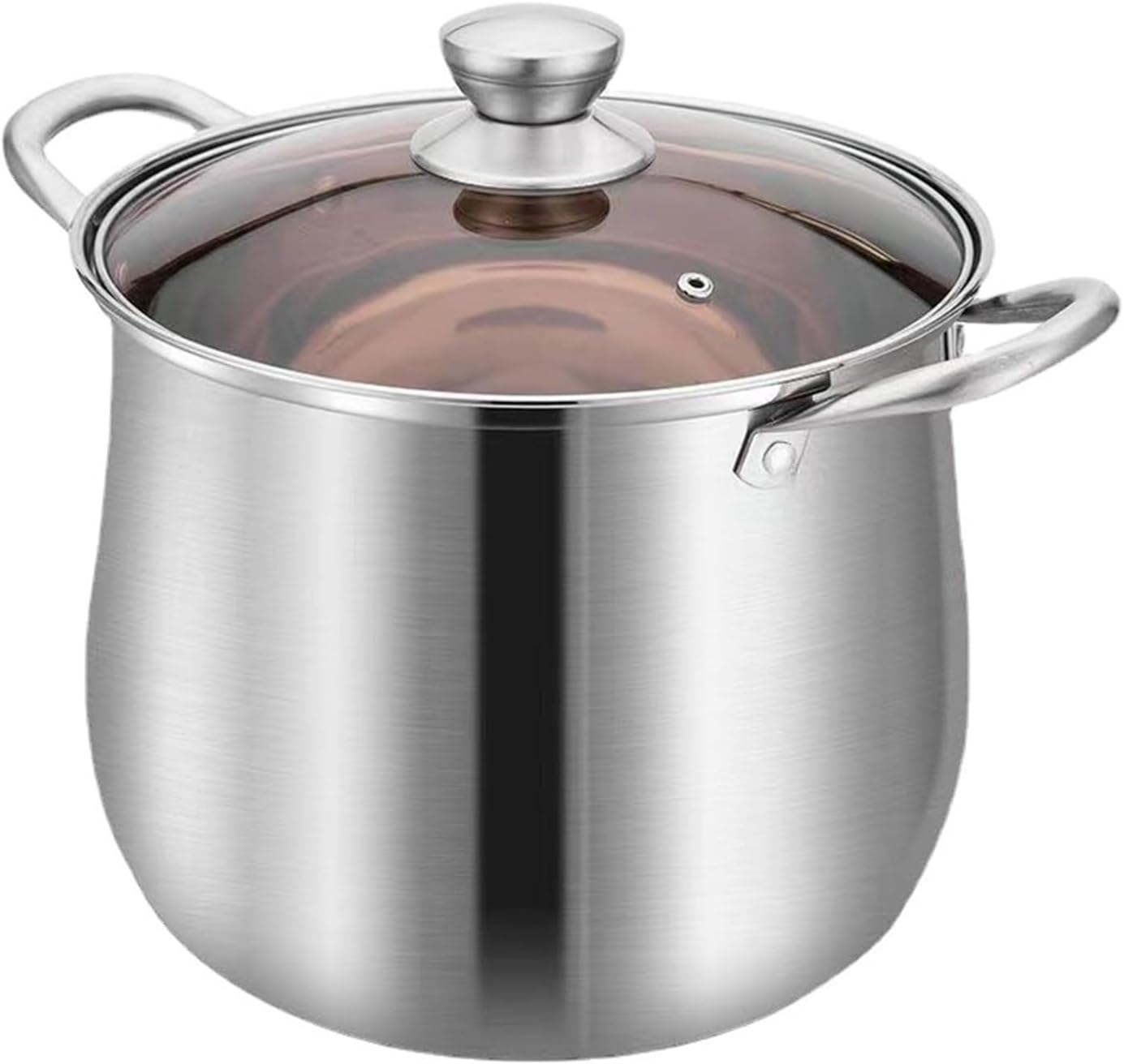 SVRITE 109Qt Stainless Steel Stock Pot with Lid and Steamer Basket
