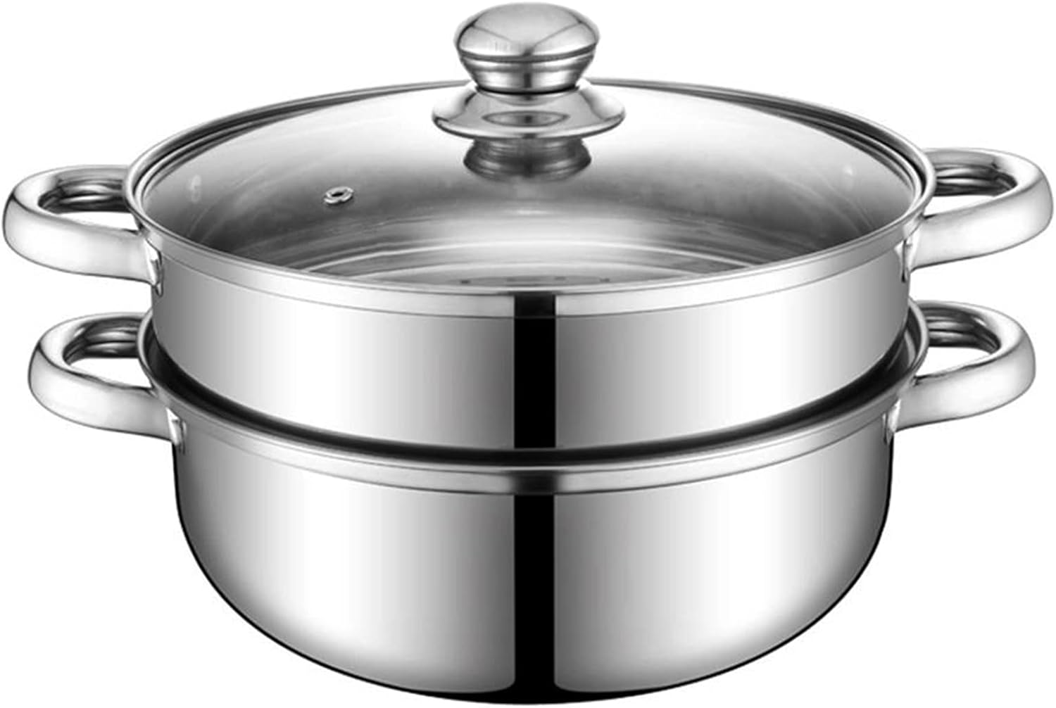 118 Inch Upgrade Steamer Pot with 2-Tier Design