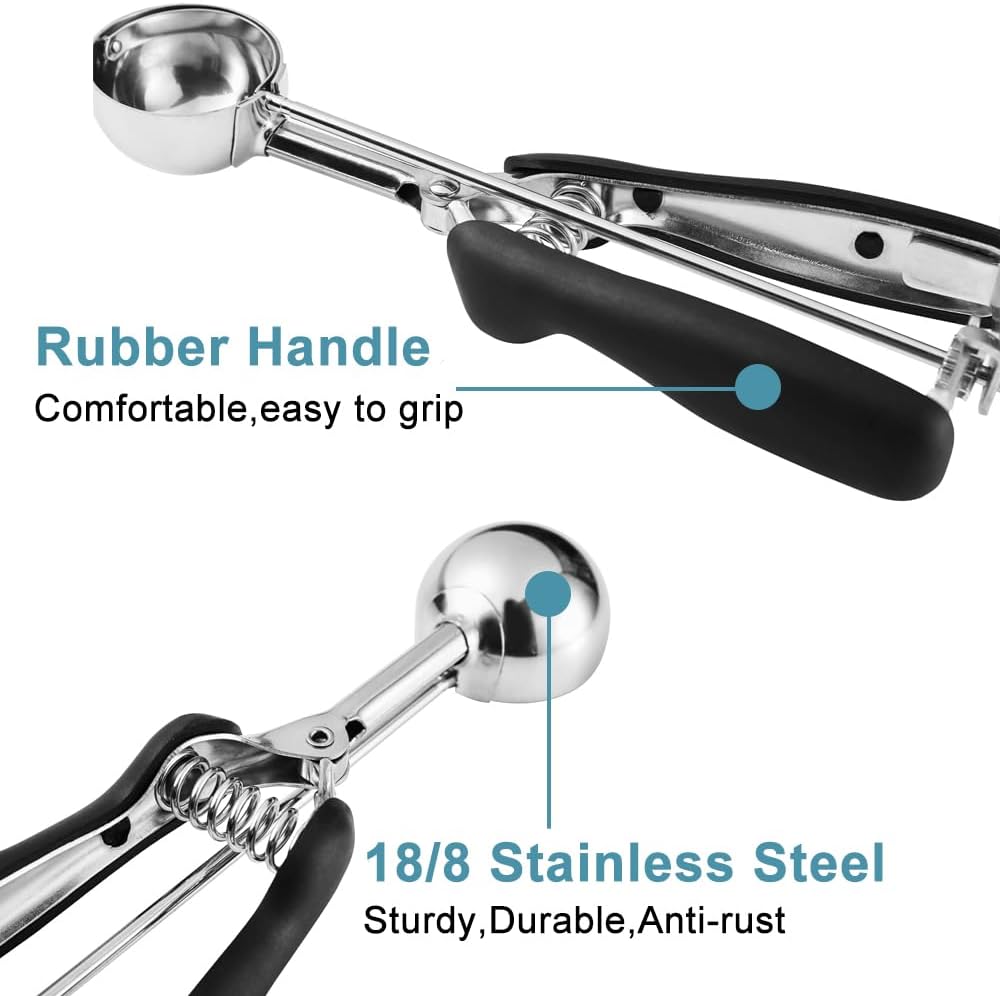 Cookie Scoop Set of 3 - 1 Tbsp 2 Tbsp 3 Tbsp