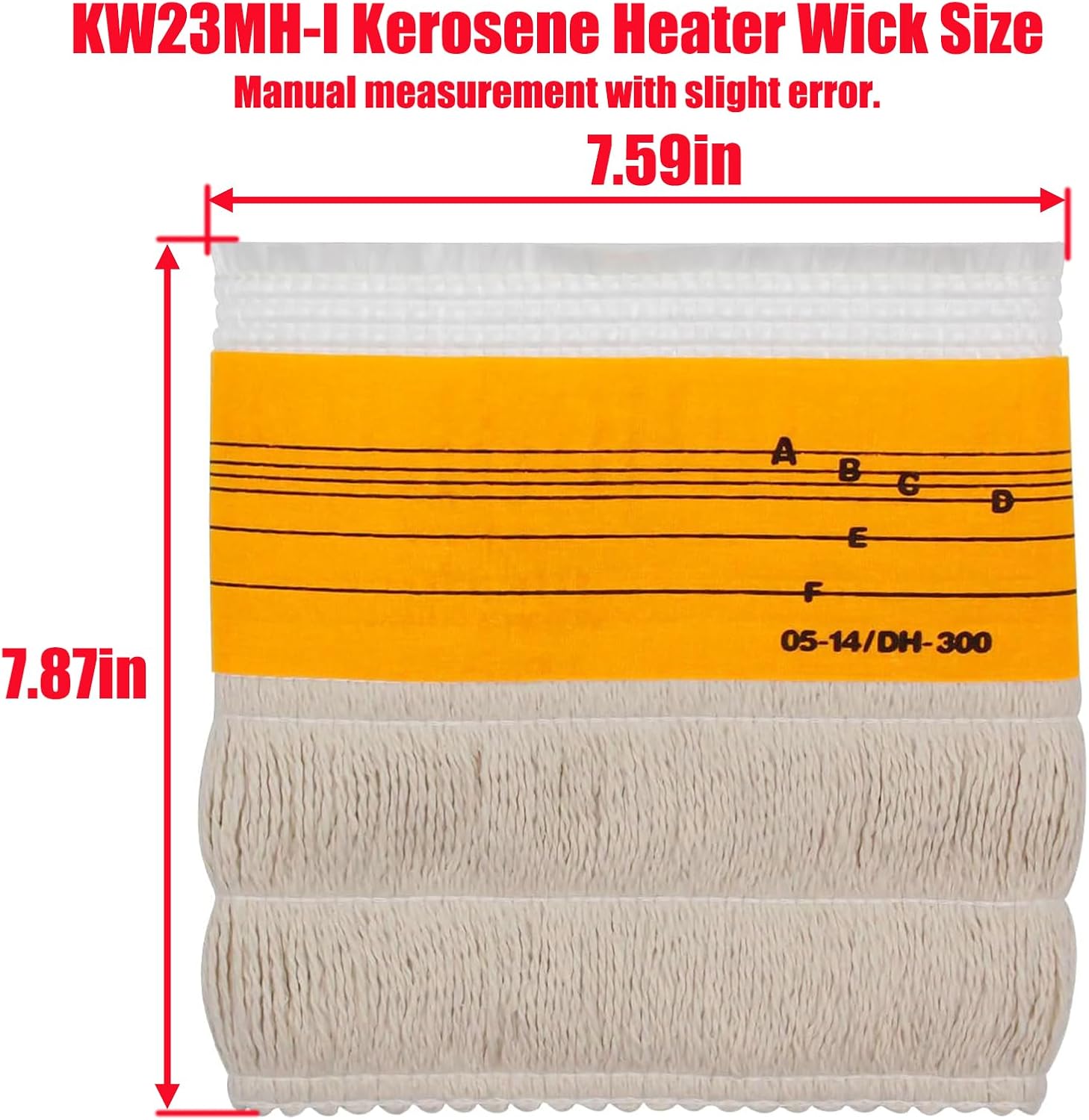 KW23MH-I Kerosene Heater Wick Replacement White
