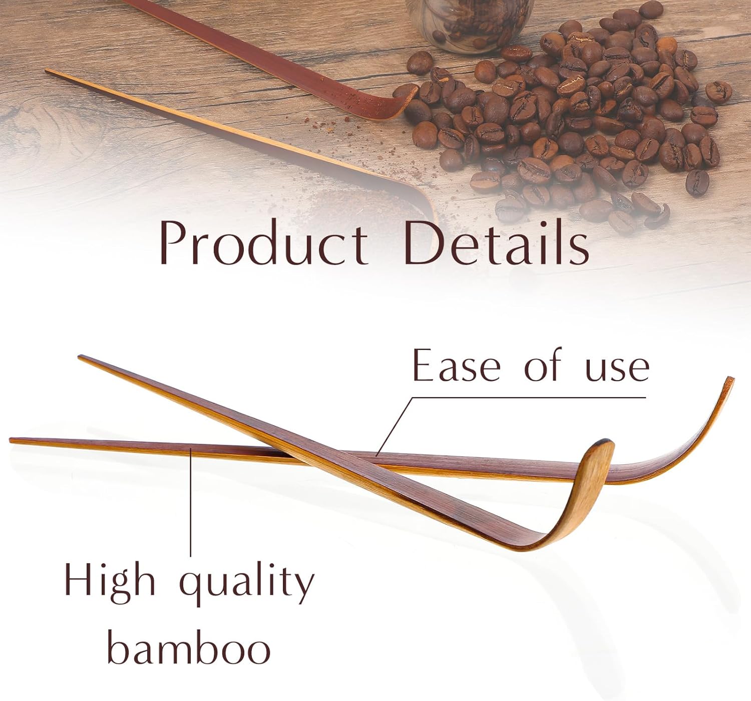 2Pcs Japanese Bamboo Matcha Scoop Chashaku Tea Ceremony Tools