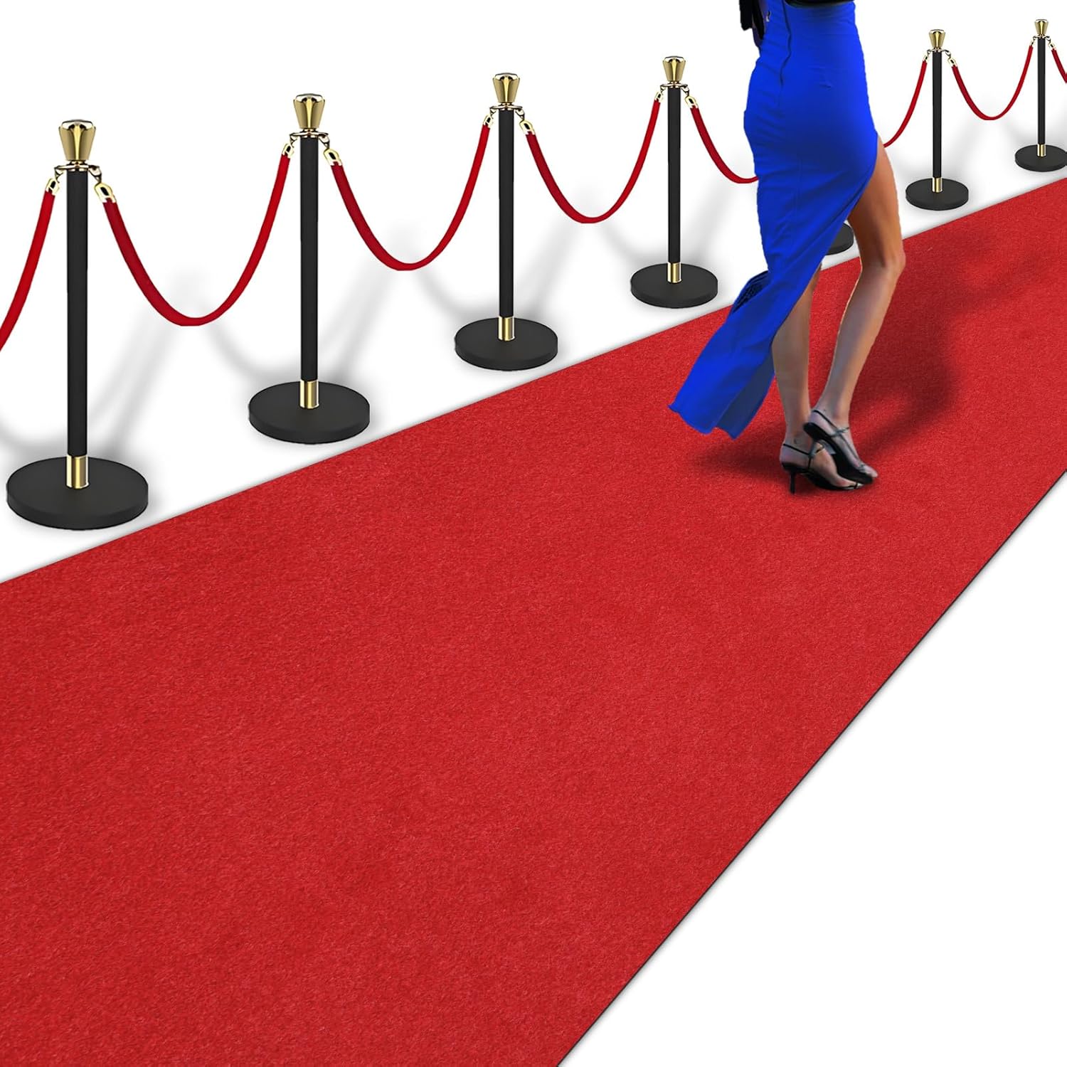 3ft x 10ft Extra Thick Red Carpet Runner for Party and Events