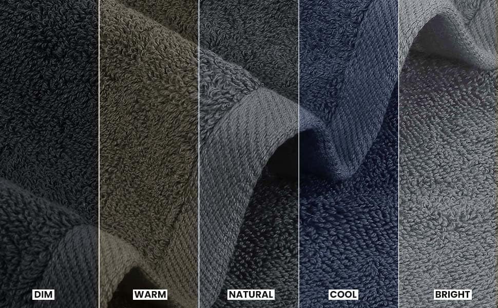 Utopia Towels 4 Pack Premium Bath Towels Set Grey