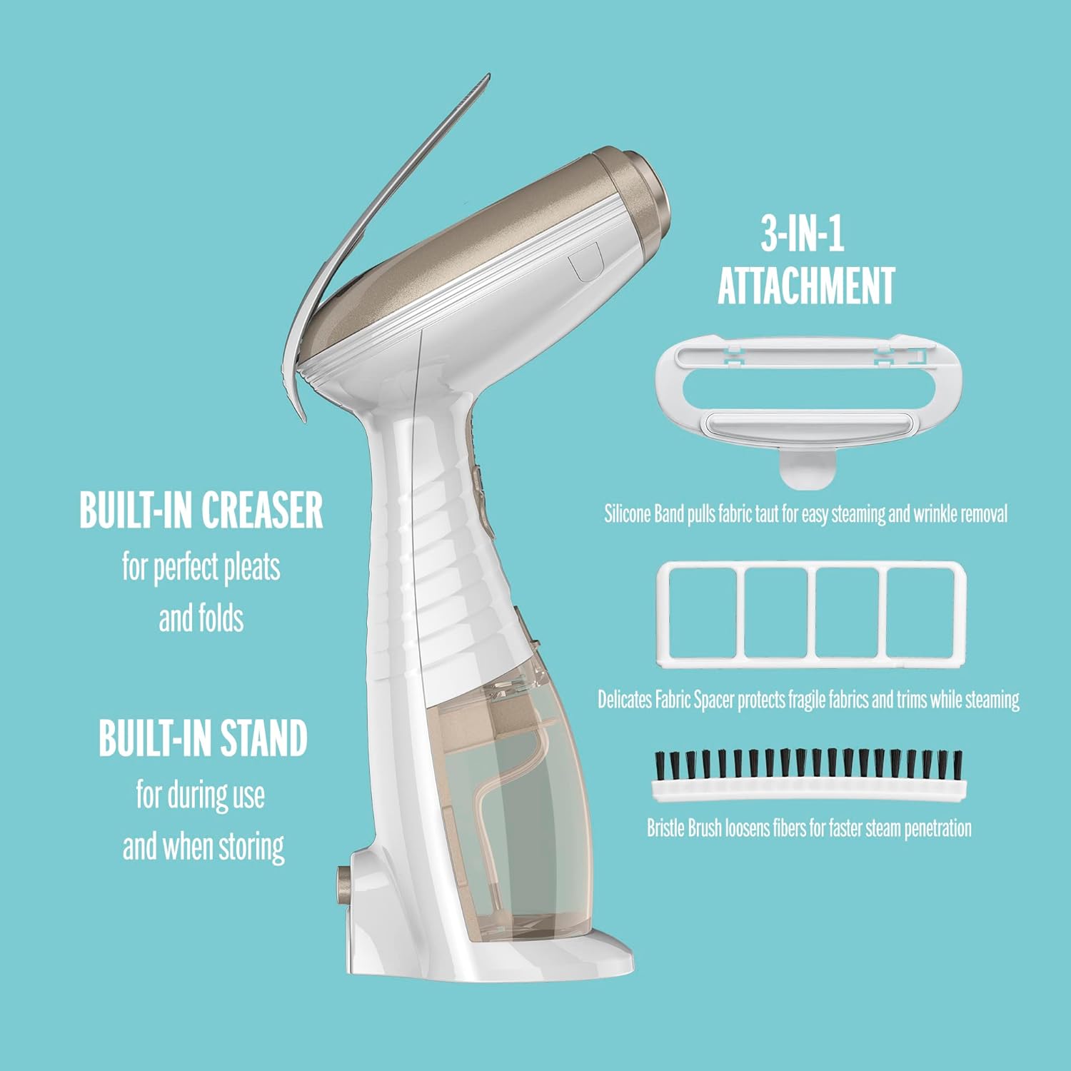 Conair Garment Steamer with 3 In 1 Attachments
