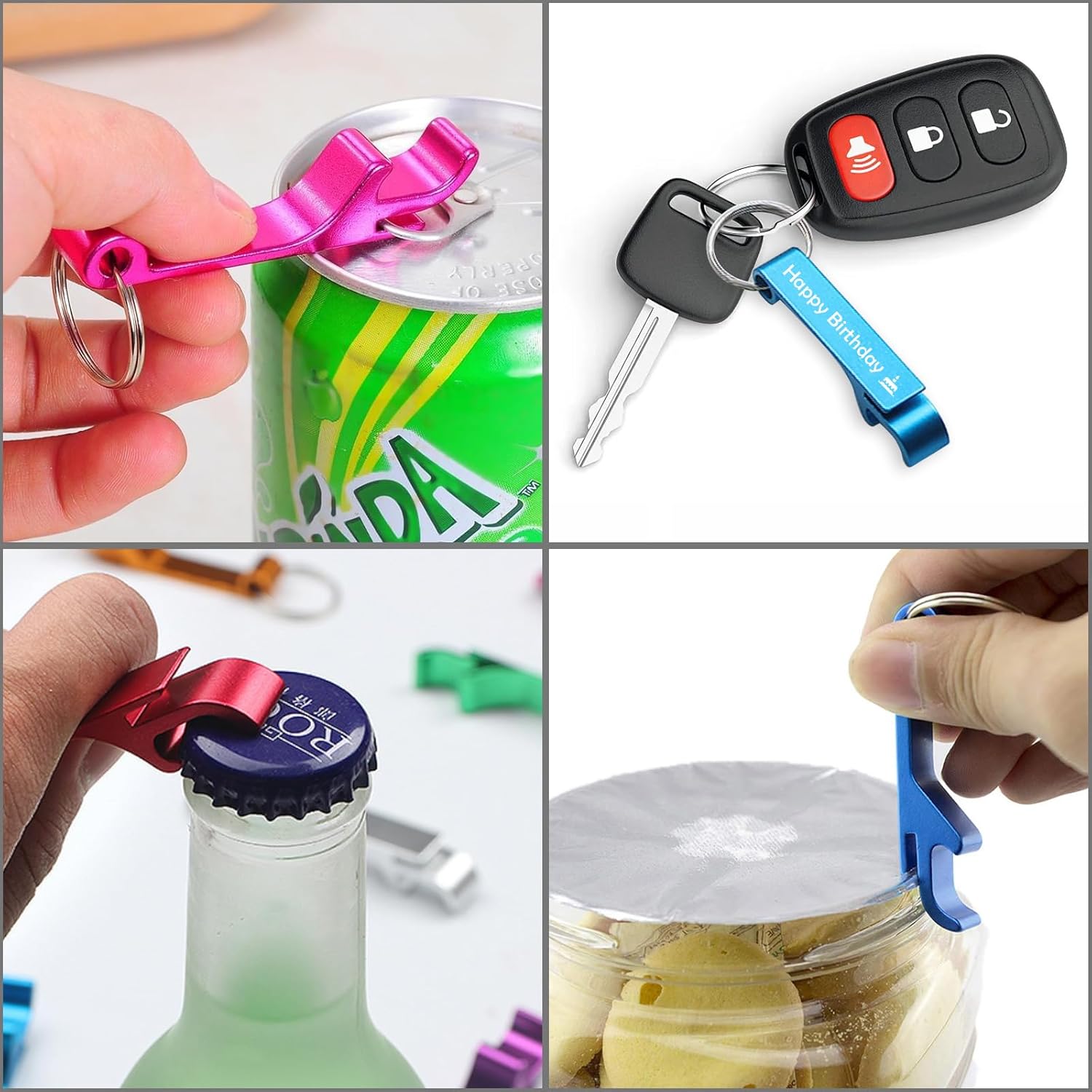 100pcs Custom Engraved Bottle Opener Keychain