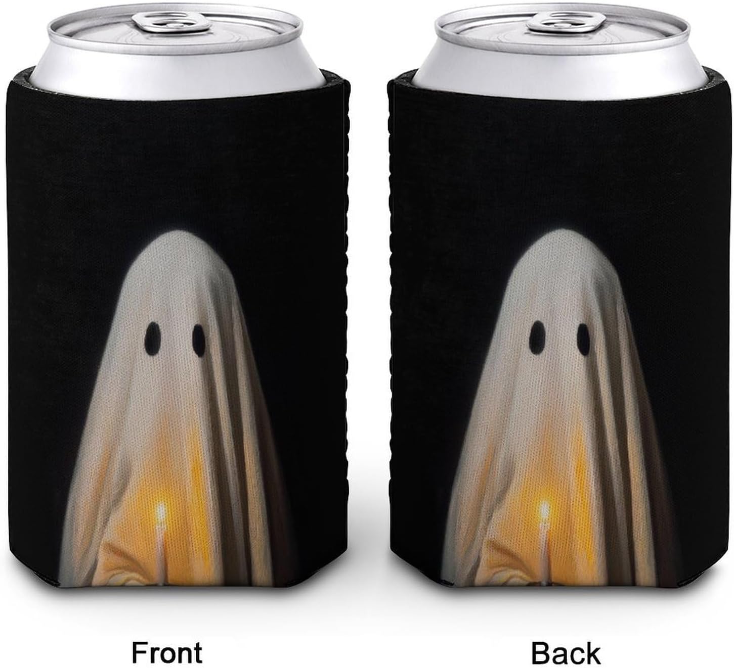 Cute Ghost Beer Can Cooler Sleeve Halloween Thermal Insulated Cup Cover