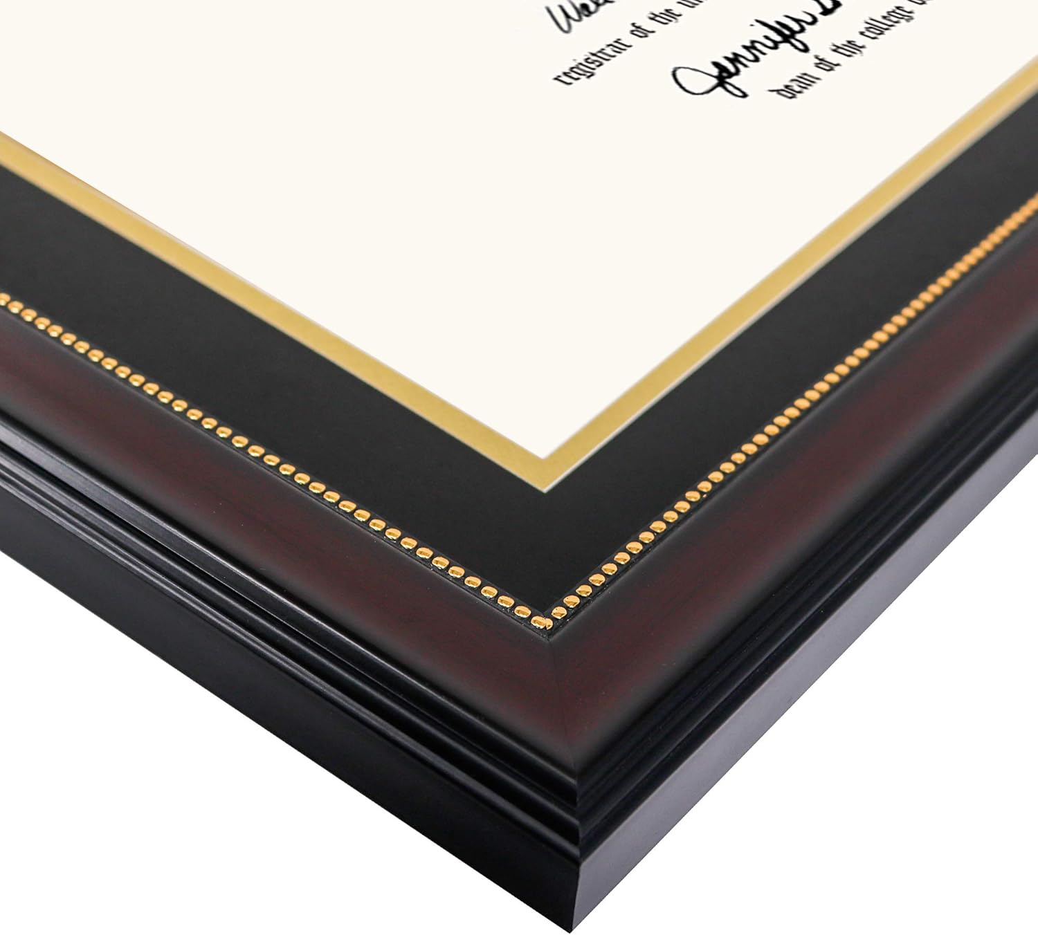 GraduationMall 11x17 Mahogany Diploma Frame with Tassel Holder