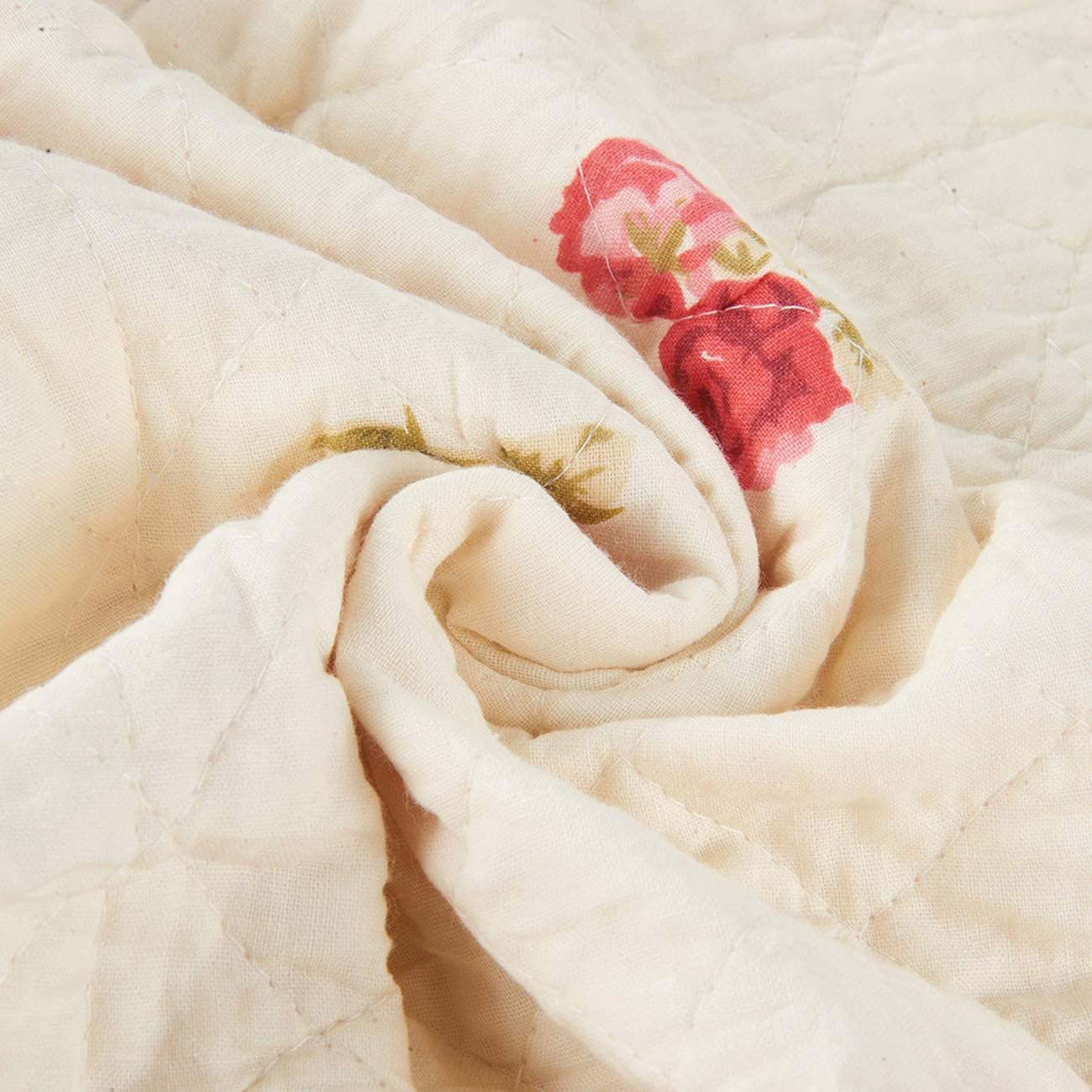 Cozyholy Cotton Patchwork Quilt Twin Size Reversible Bedspread