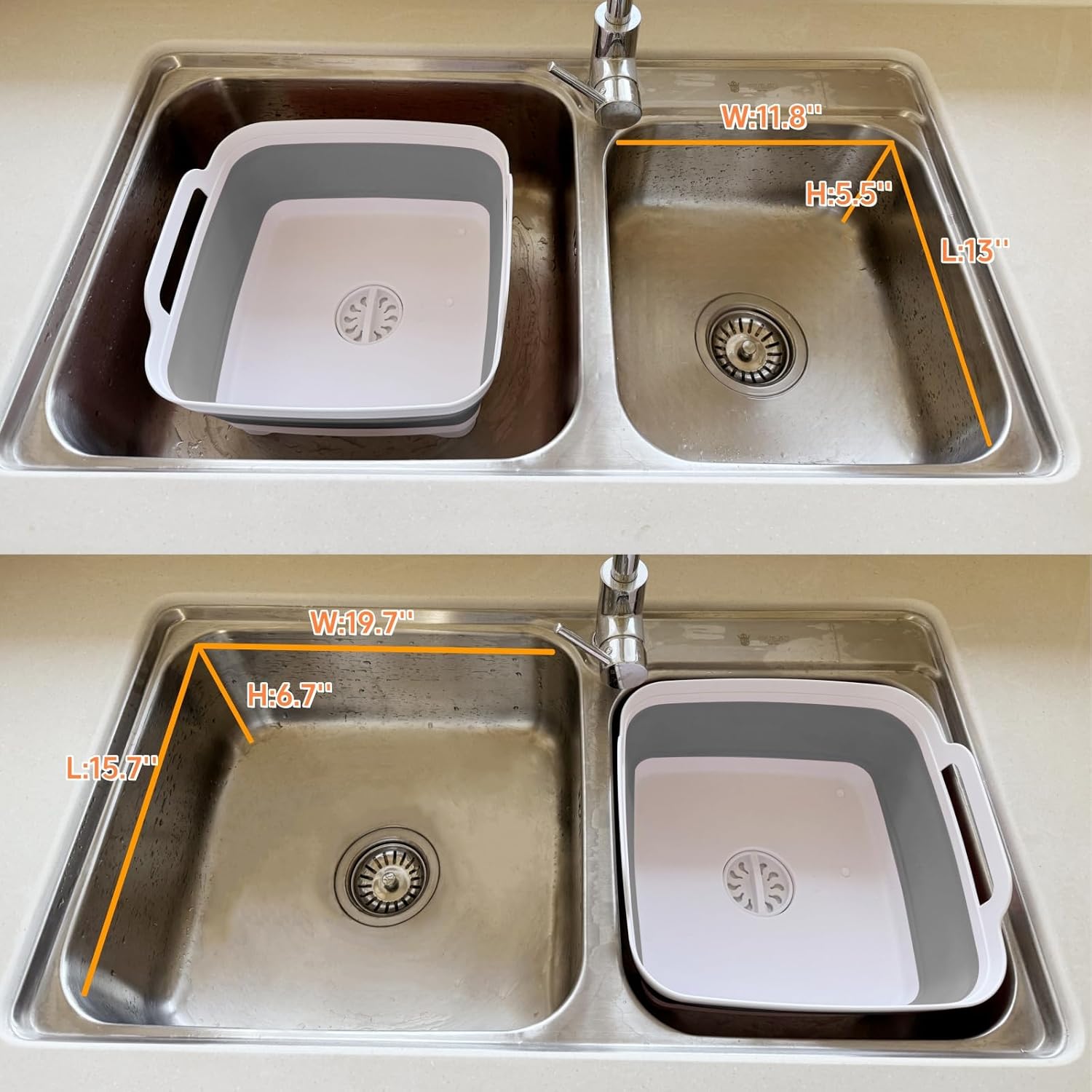 GIMWA Collapsible Wash Basin for Baby Bottles