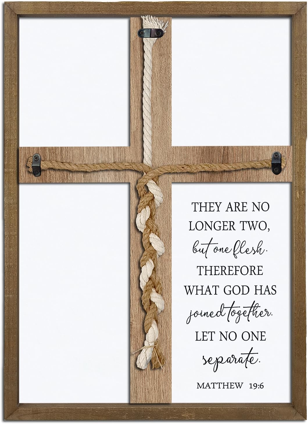 Surfapans Matthew 196 Unity Sign Wooden Wall Cross 15x10x11
