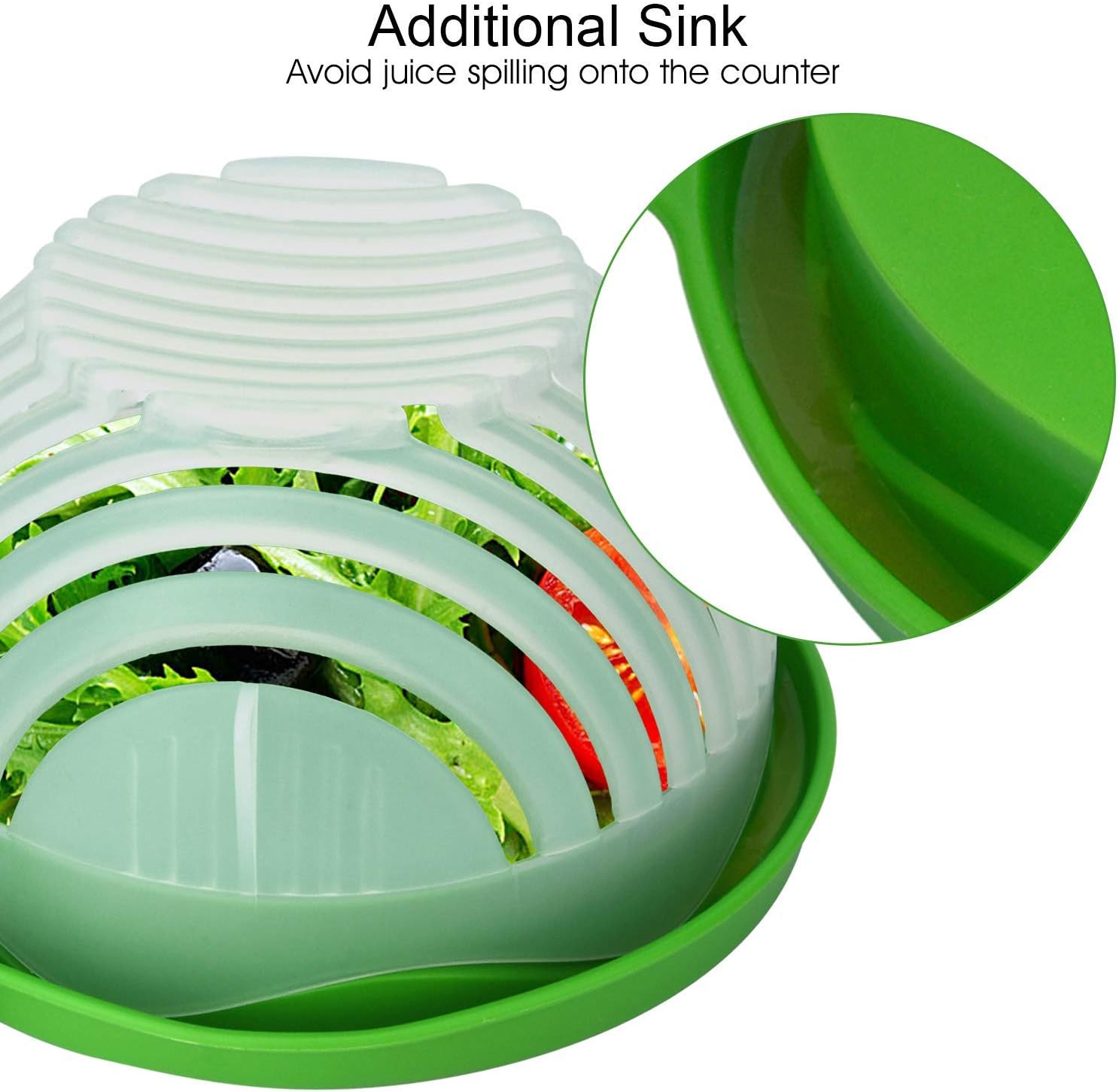 WEBSUN Salad Cutter Bowl Upgraded Salad Maker