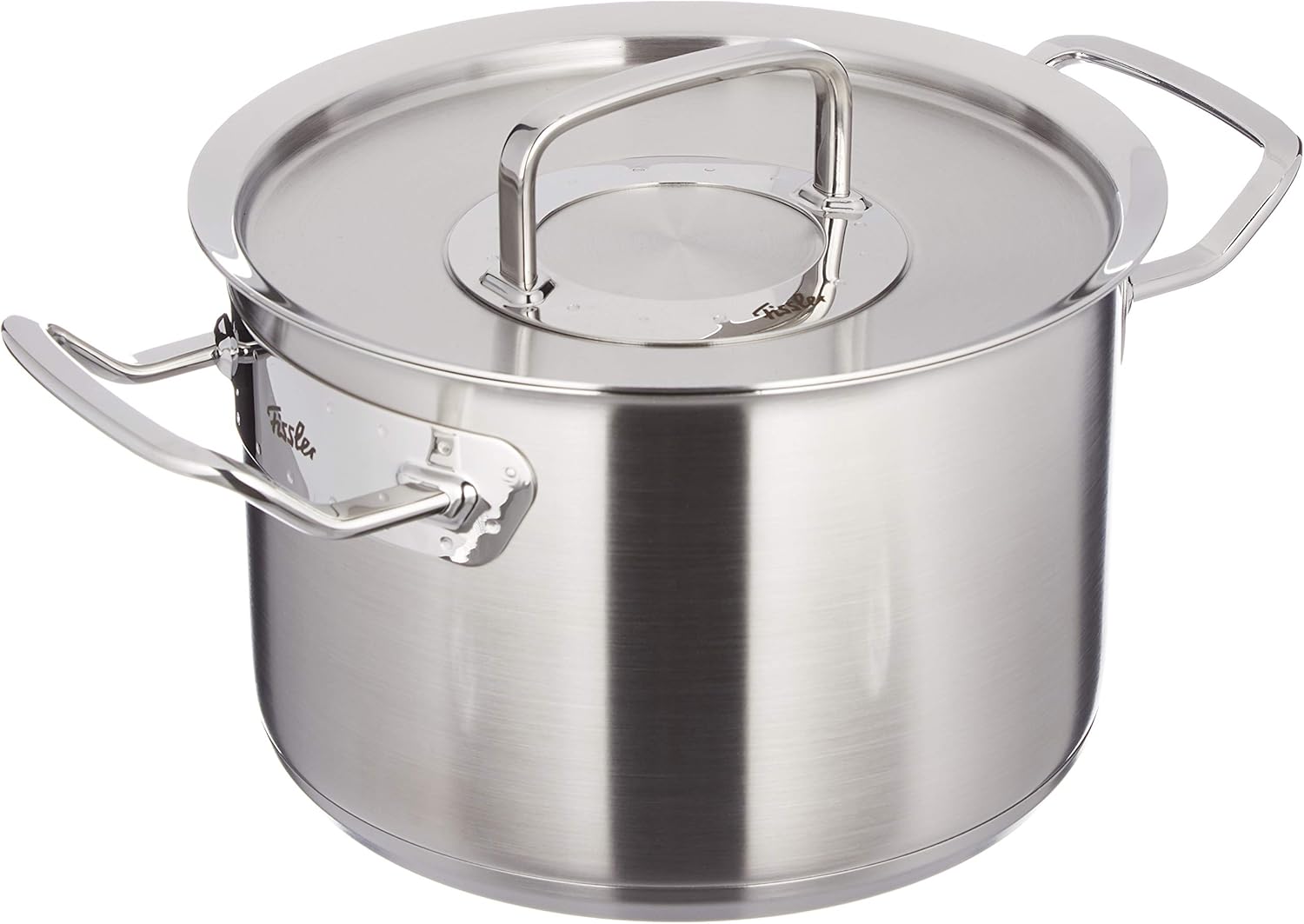 Fissler Pure-Profi Stainless Steel Stockpot with Metal Lid Induction 79-Inch