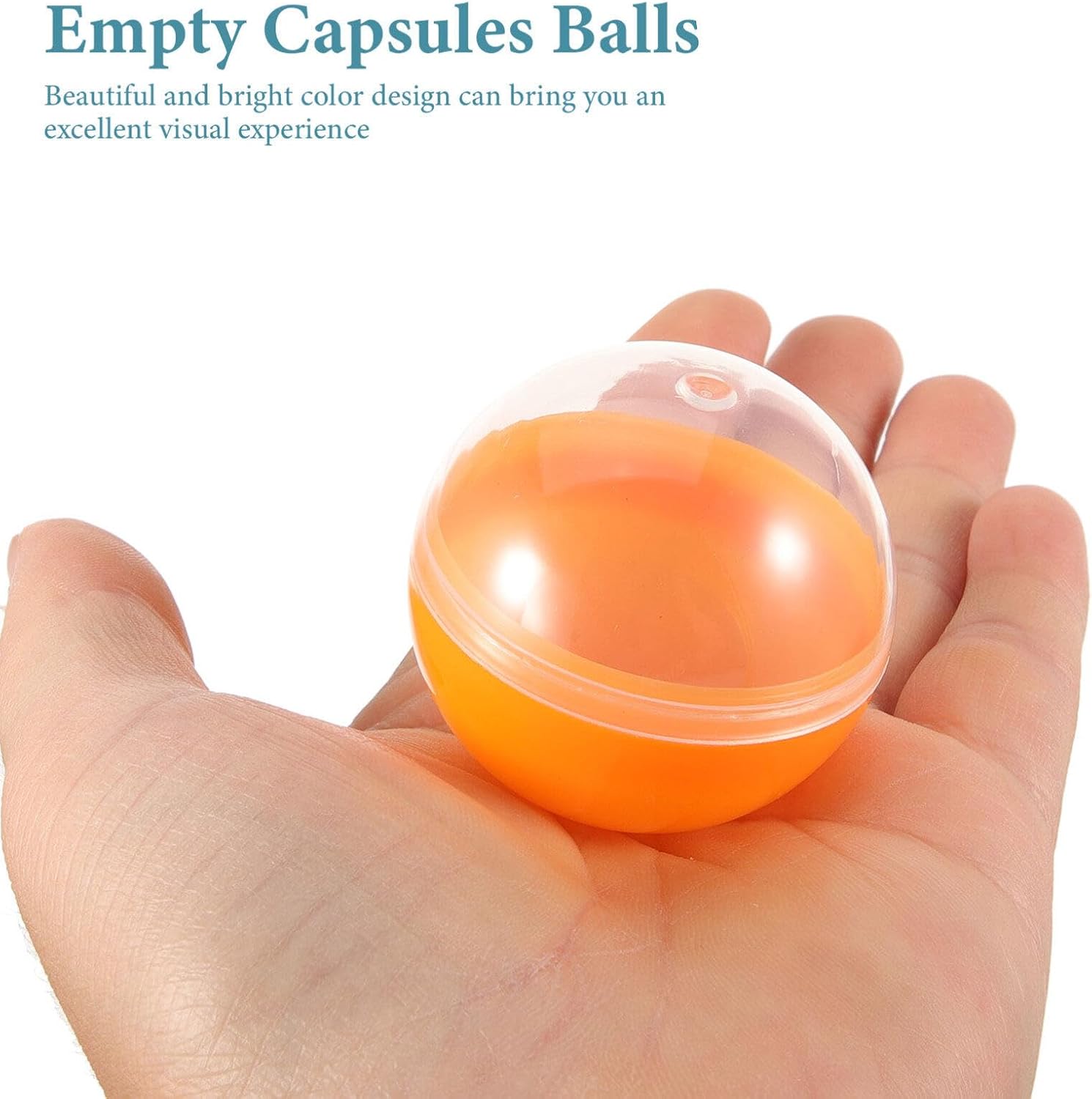 Cabilock 50pcs Fillable Round Acrylic Decorative Balls
