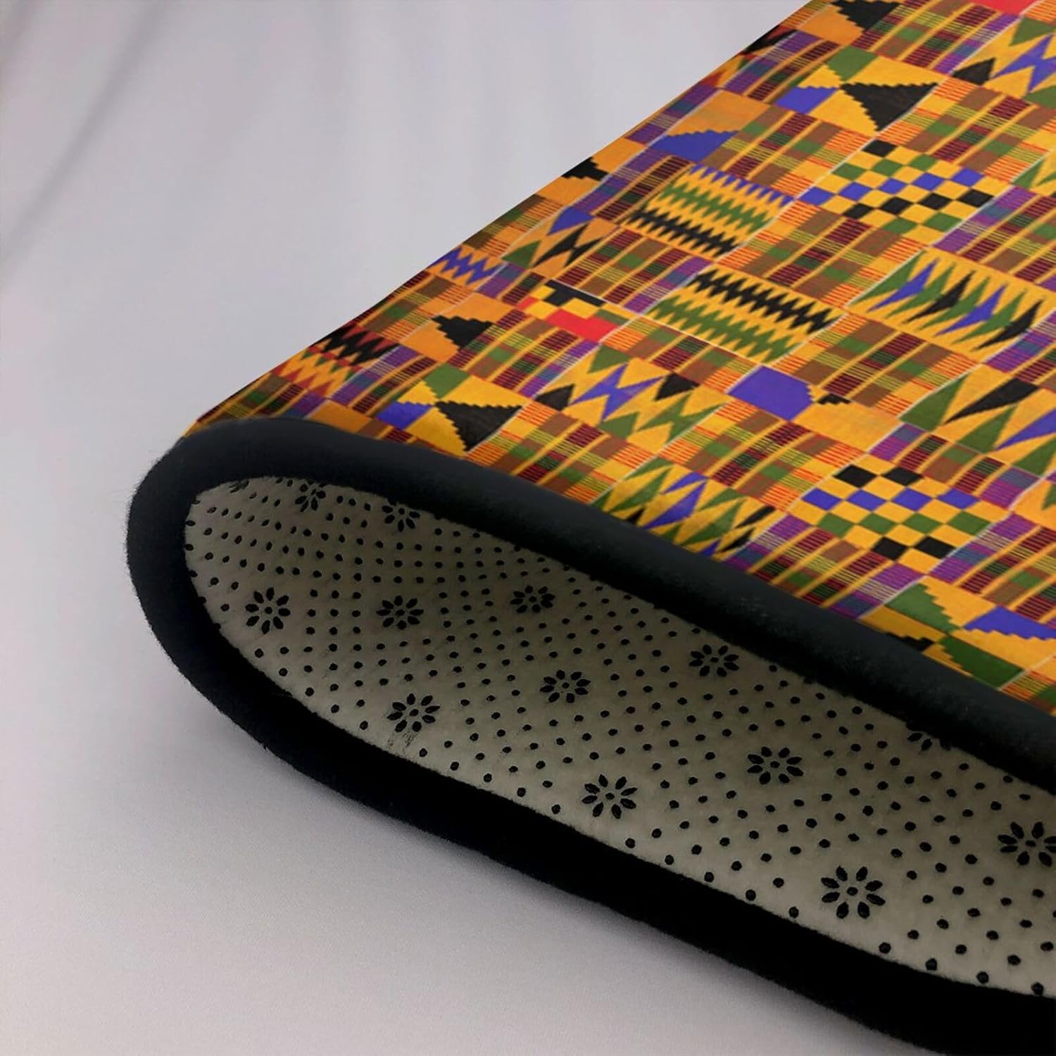 African Tribal Pattern Flannel Non-Slip Floor Mat 80x58in