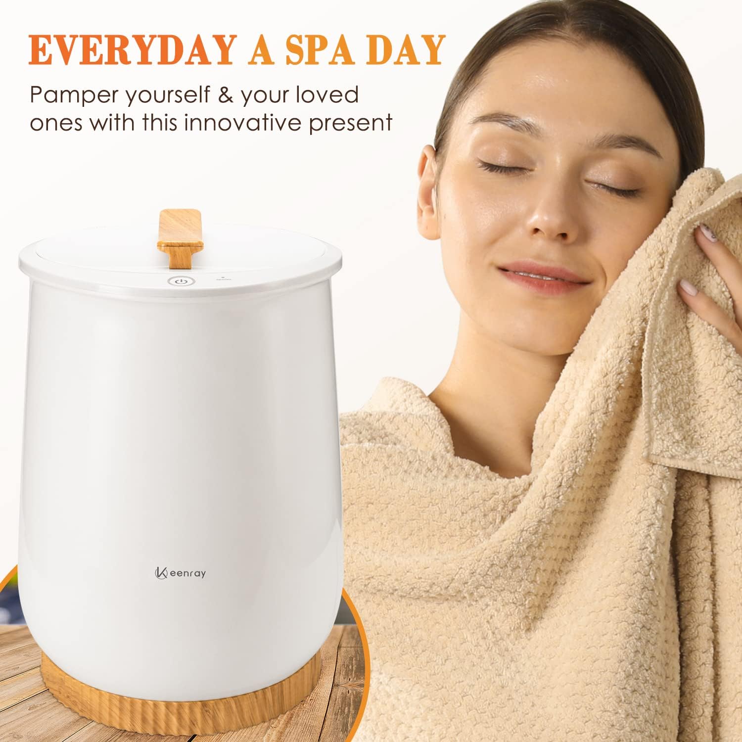 Keenray Large Towel Warmer Bucket with Auto Shut Off
