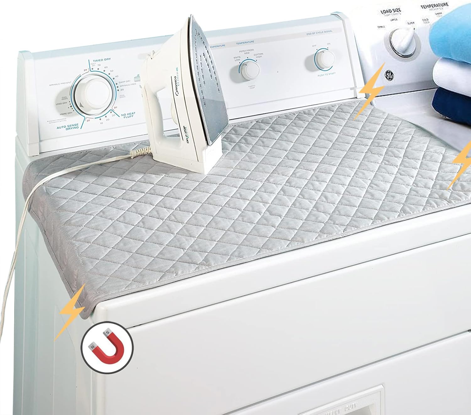 Ruibo Magnetic Ironing Mat Blanket - Heat Resistant Portable Cover 33x18