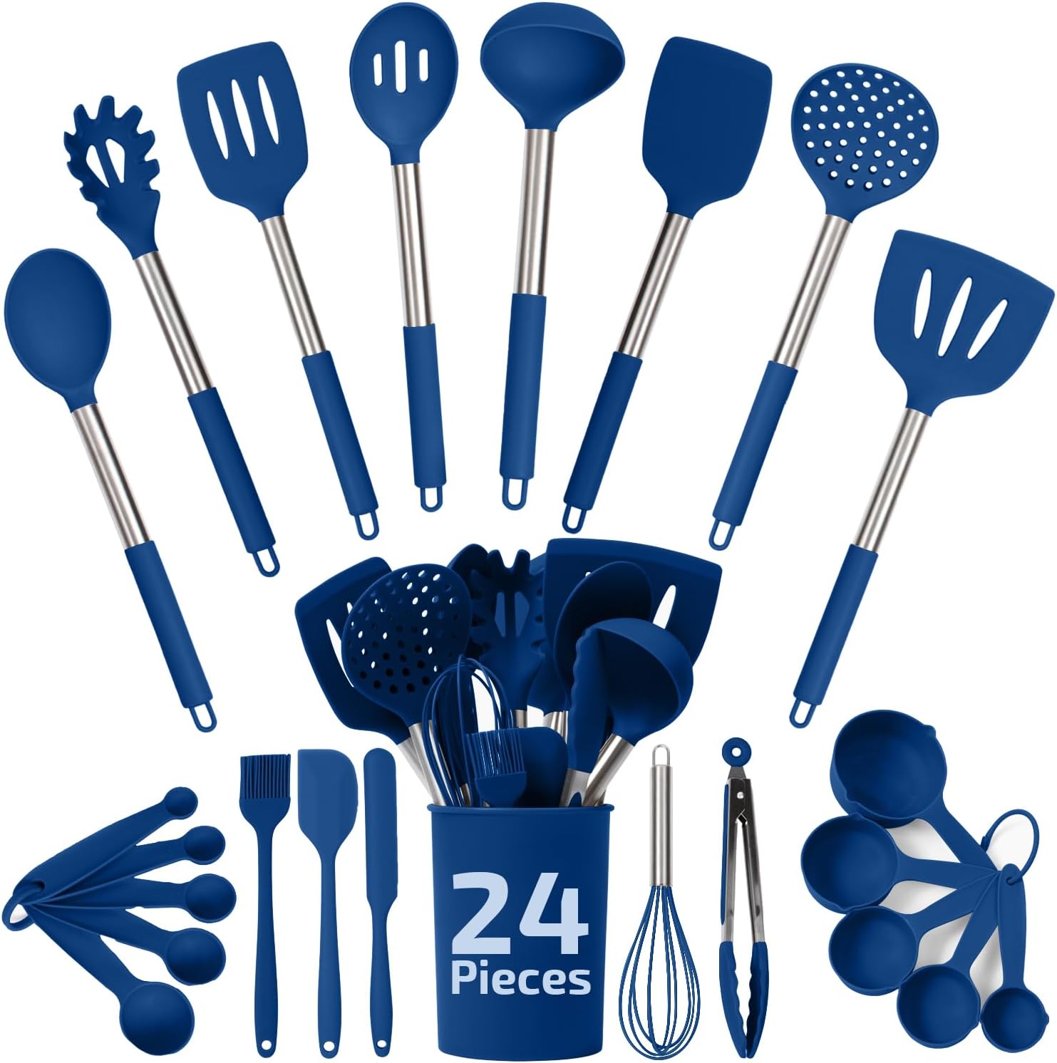 Culinary Couture 24-Piece Silicone Utensil Set 1