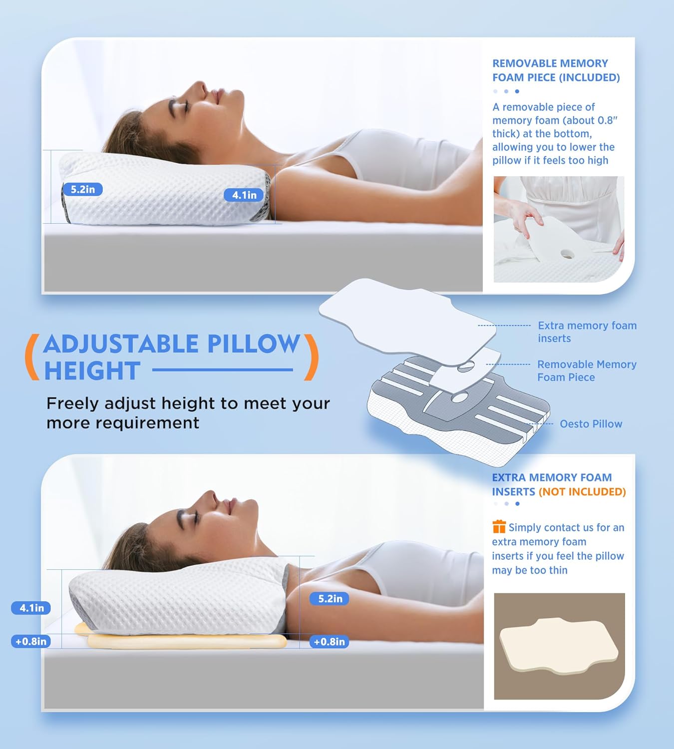 Osteo Cervical Pillow for Neck Pain Relief
