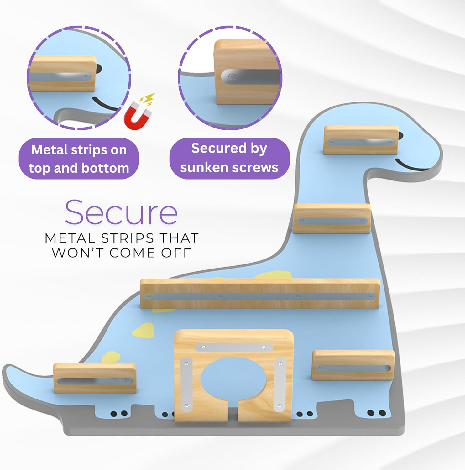 BigStep Dinosaur Magnetic Shelf for Toniebox