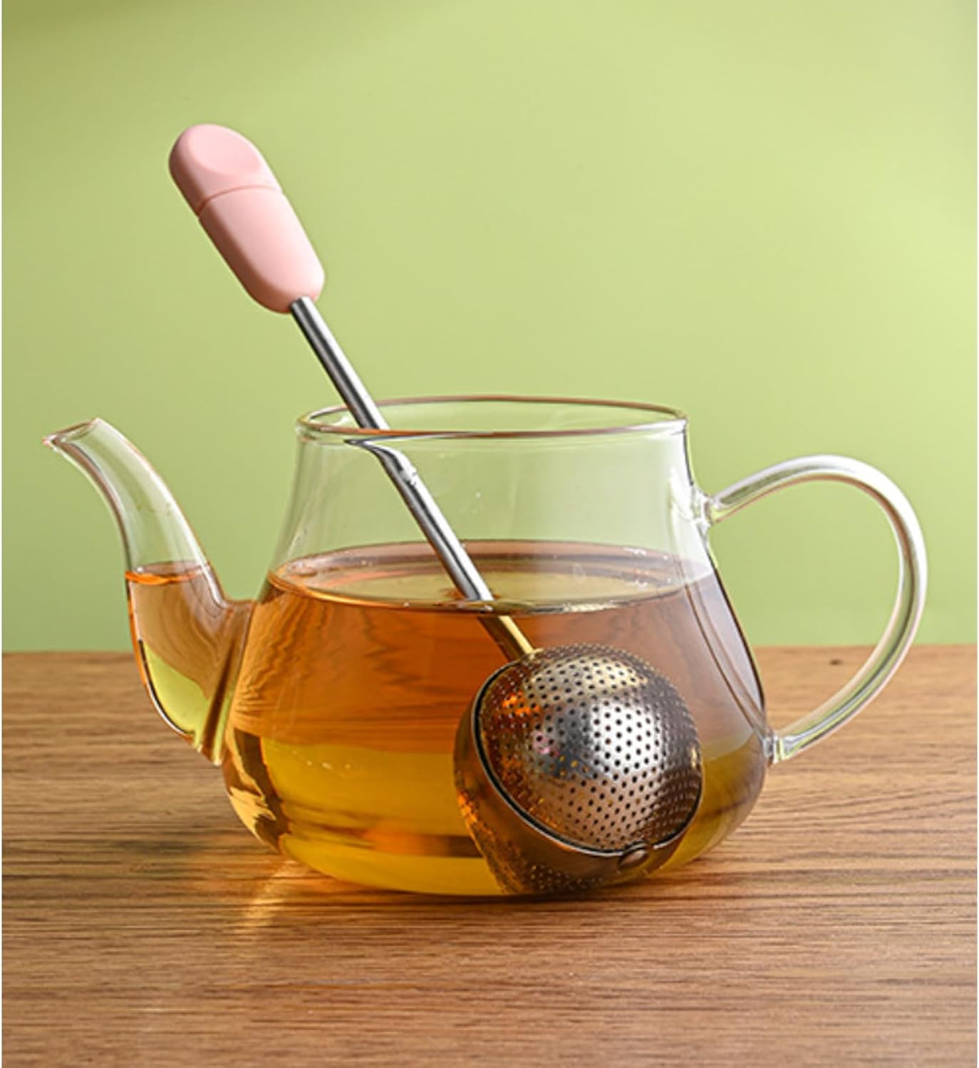 2 Pack Stainless Steel Mesh Tea Ball Infuser Black and White