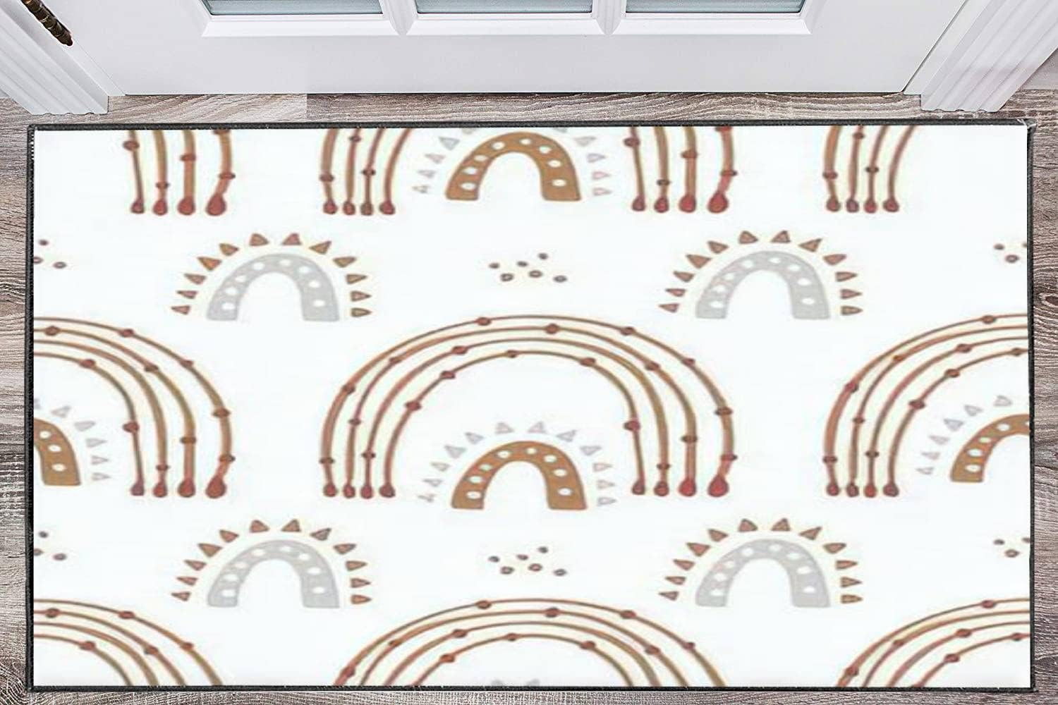 Modern Home Kids Play Area Rainbow Rugs