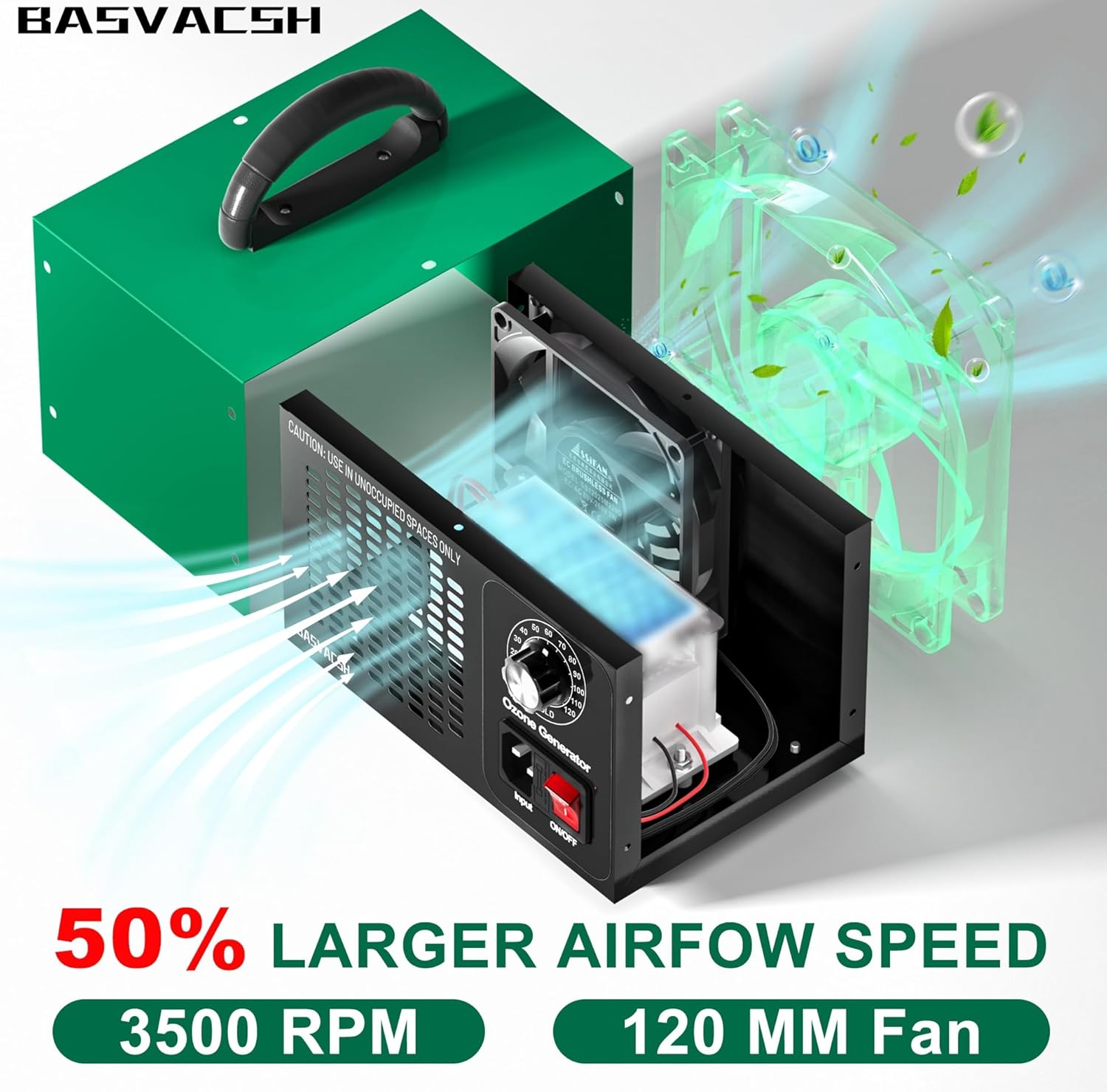 Ozone Generator 45000mgh for 2500 sq ft