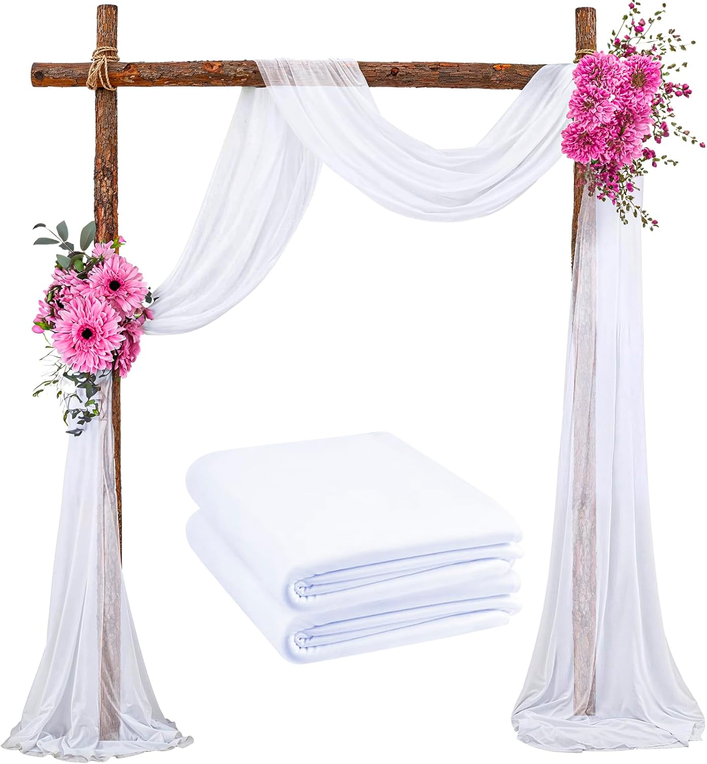 Sage At Sunrise Wedding Arch Draping 2 Pack