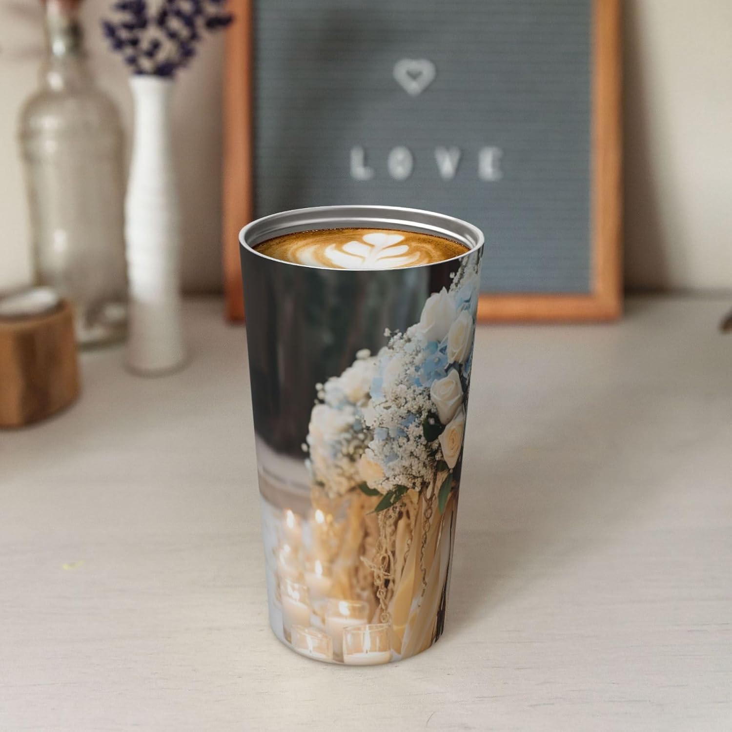 18oz Insulated Coffee Mug with Flip Lid