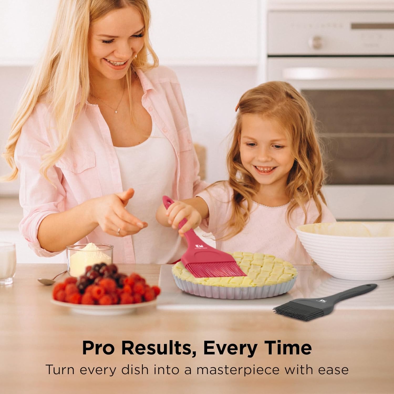 Kitchen Mama Platinum Silicone Pastry Brush Set