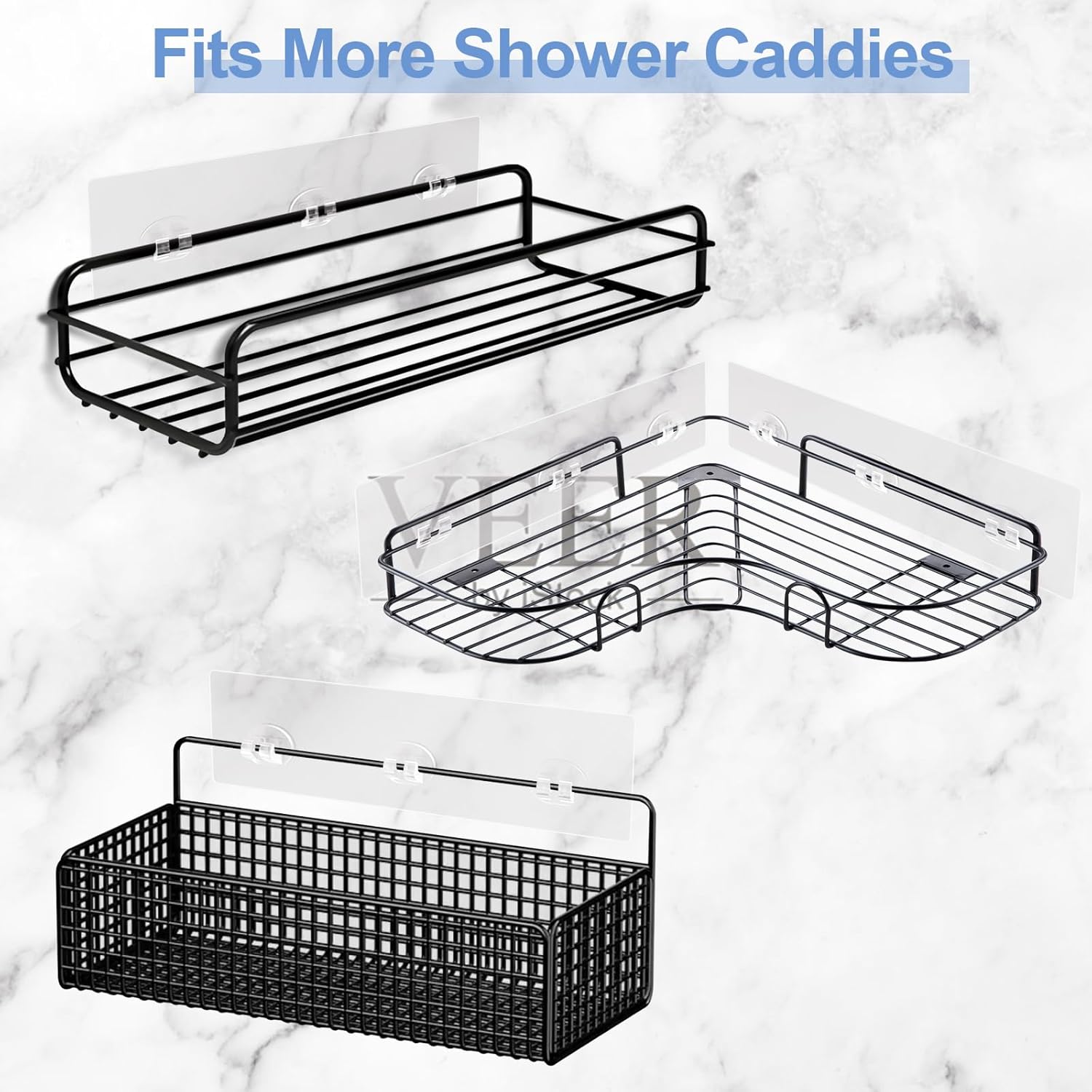 Shower Caddy Adhesive Replacement 2 Pack
