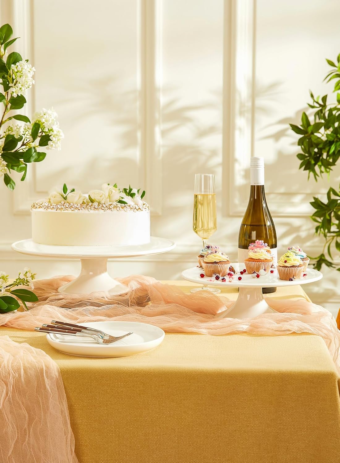 Sweese 12-Inch Porcelain Cake Stand for Parties