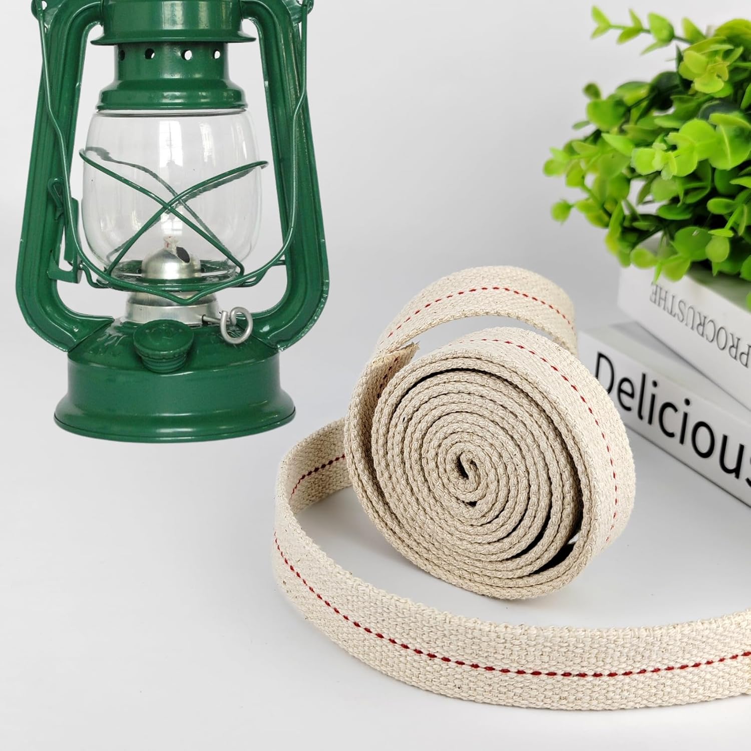 1 Roll 65 Feet Oil Lamp Wick 1 Inch Flat Cotton