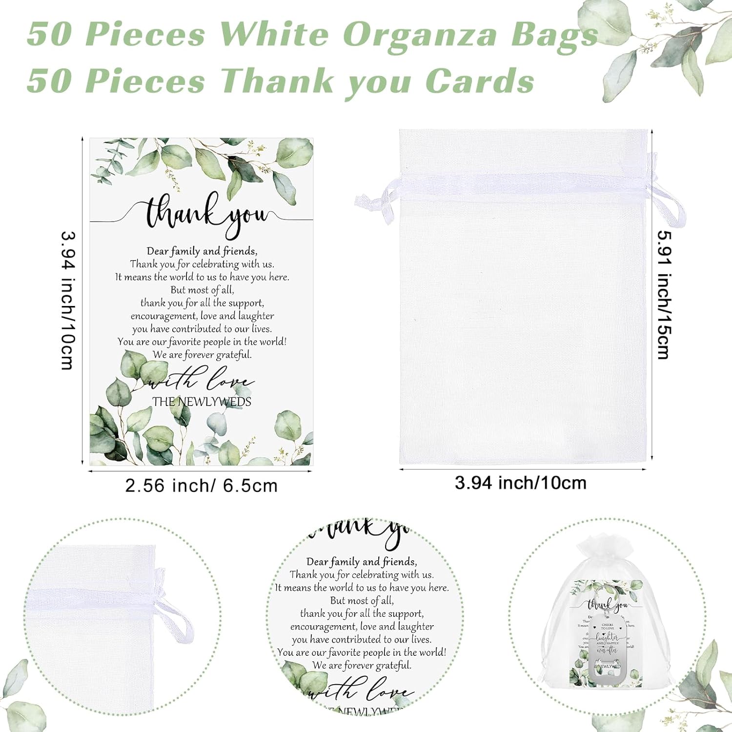 50 Sets Wedding Favors Bottle Opener Keychain Gift Set