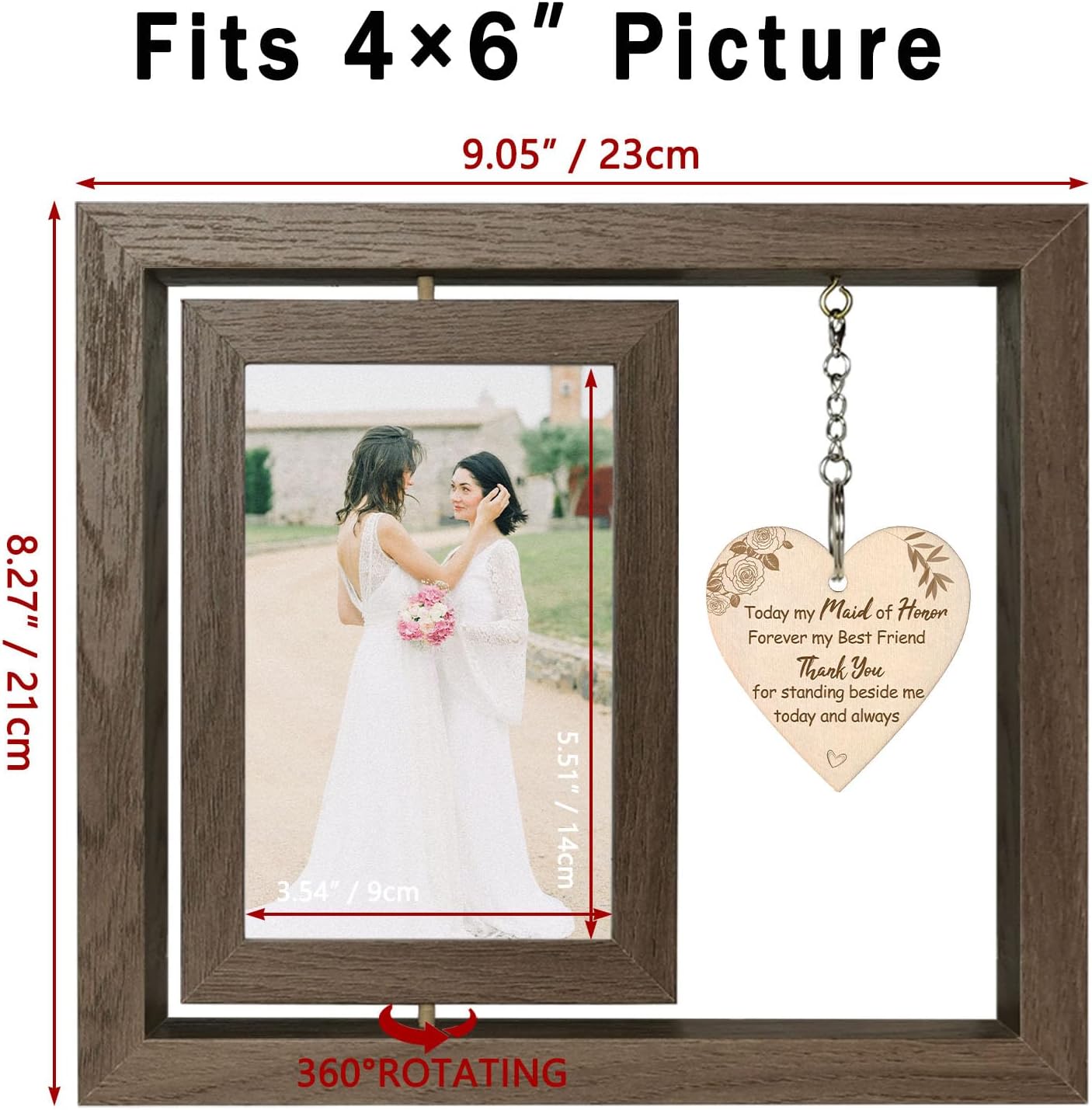 Today My Maid of Honor Forever My Best Friend Picture Frame
