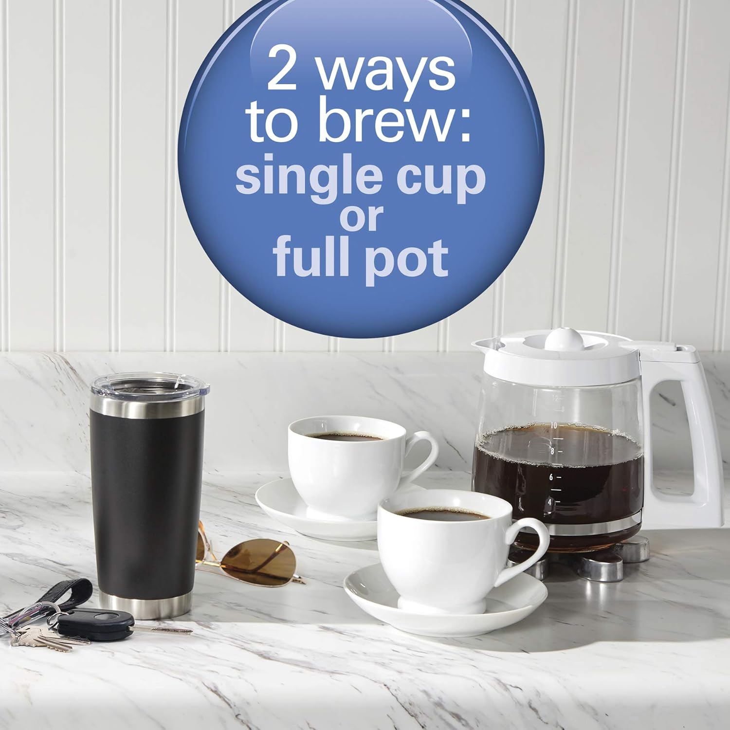 Hamilton Beach 12 Cup Coffee Maker with Built-in Blender