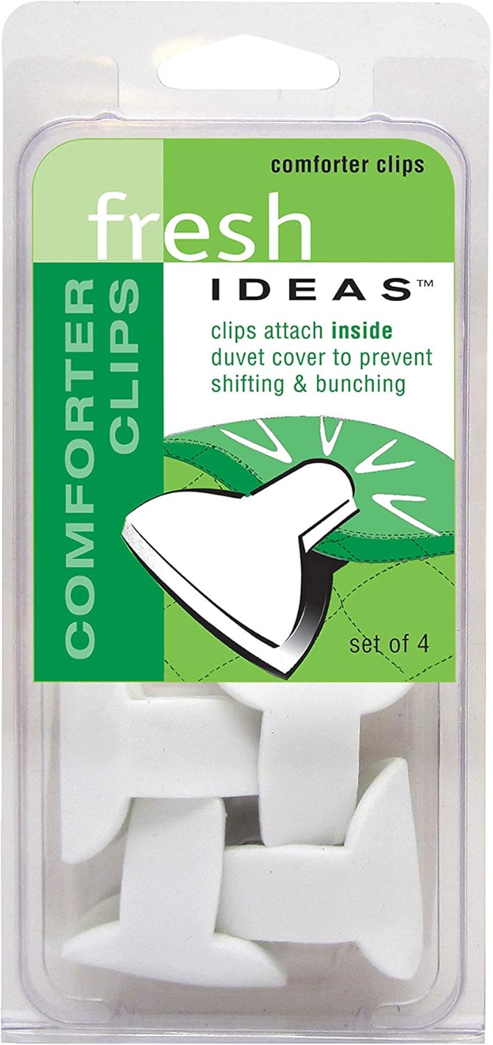 FRESH IDEAS Padded Duvet Clips 4-Pack