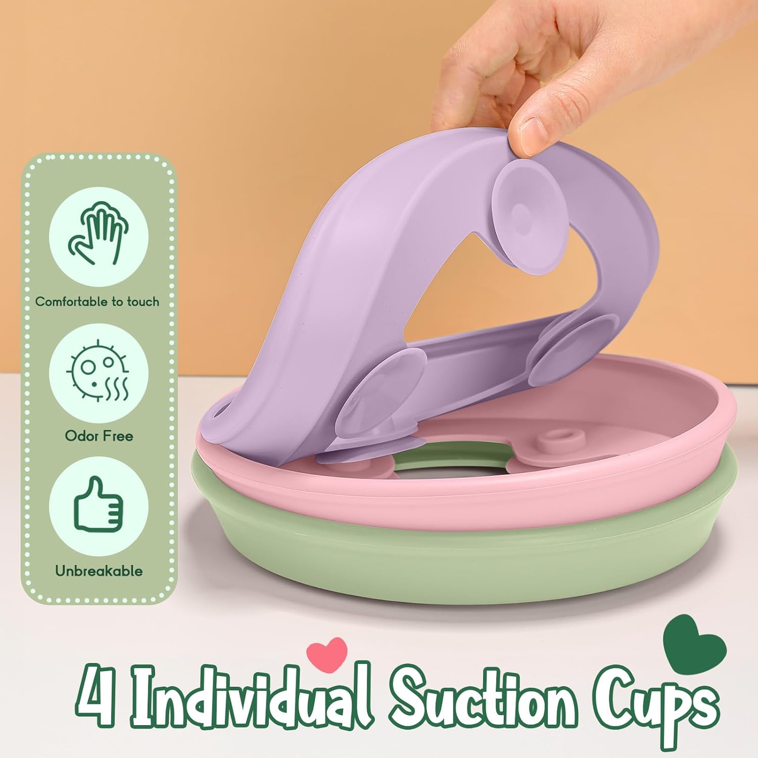 Teenyyou 3 Pack 8 Toddler Plates Feeding Set