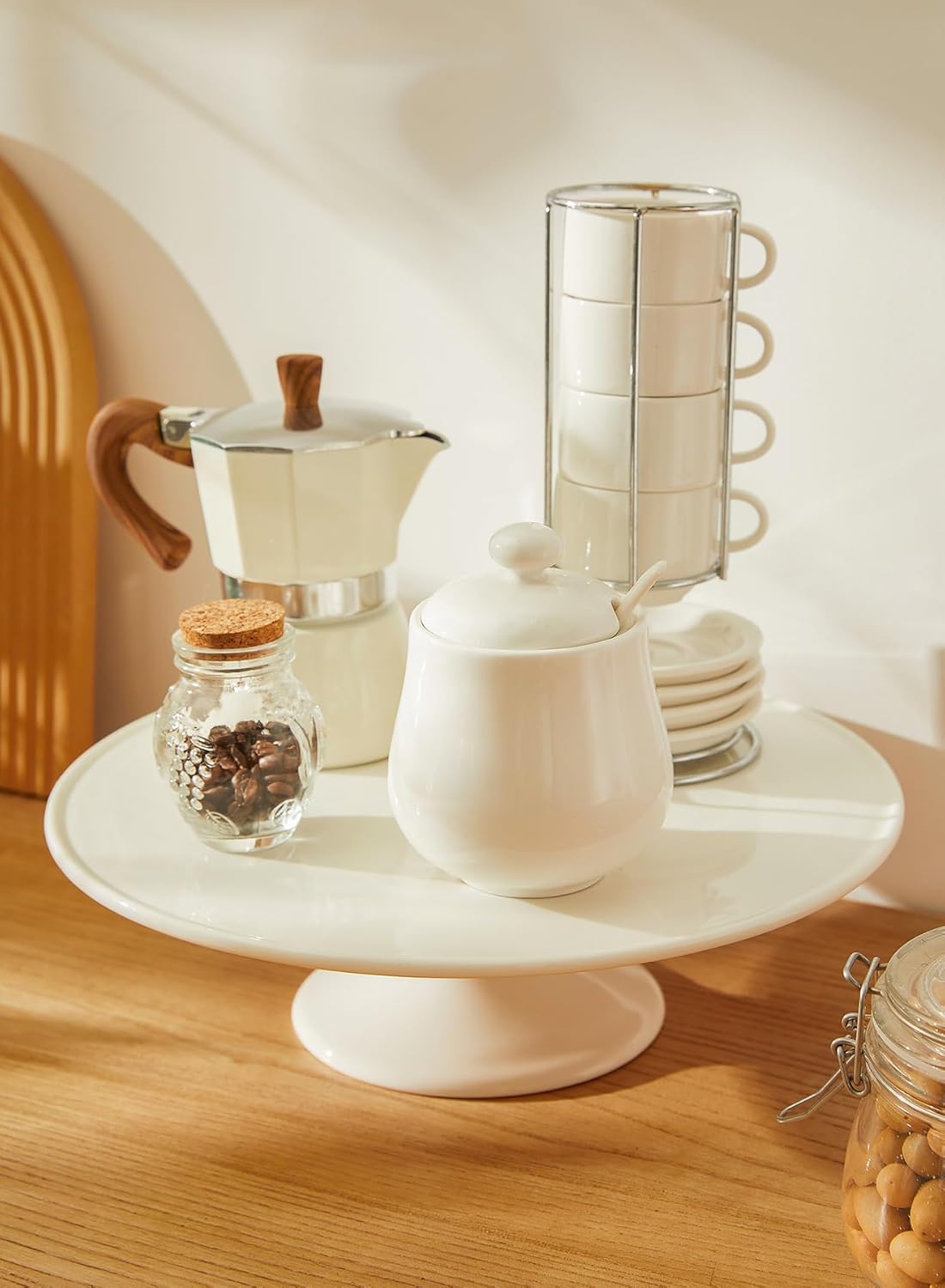 Sweese 12-Inch Porcelain Cake Stand for Parties