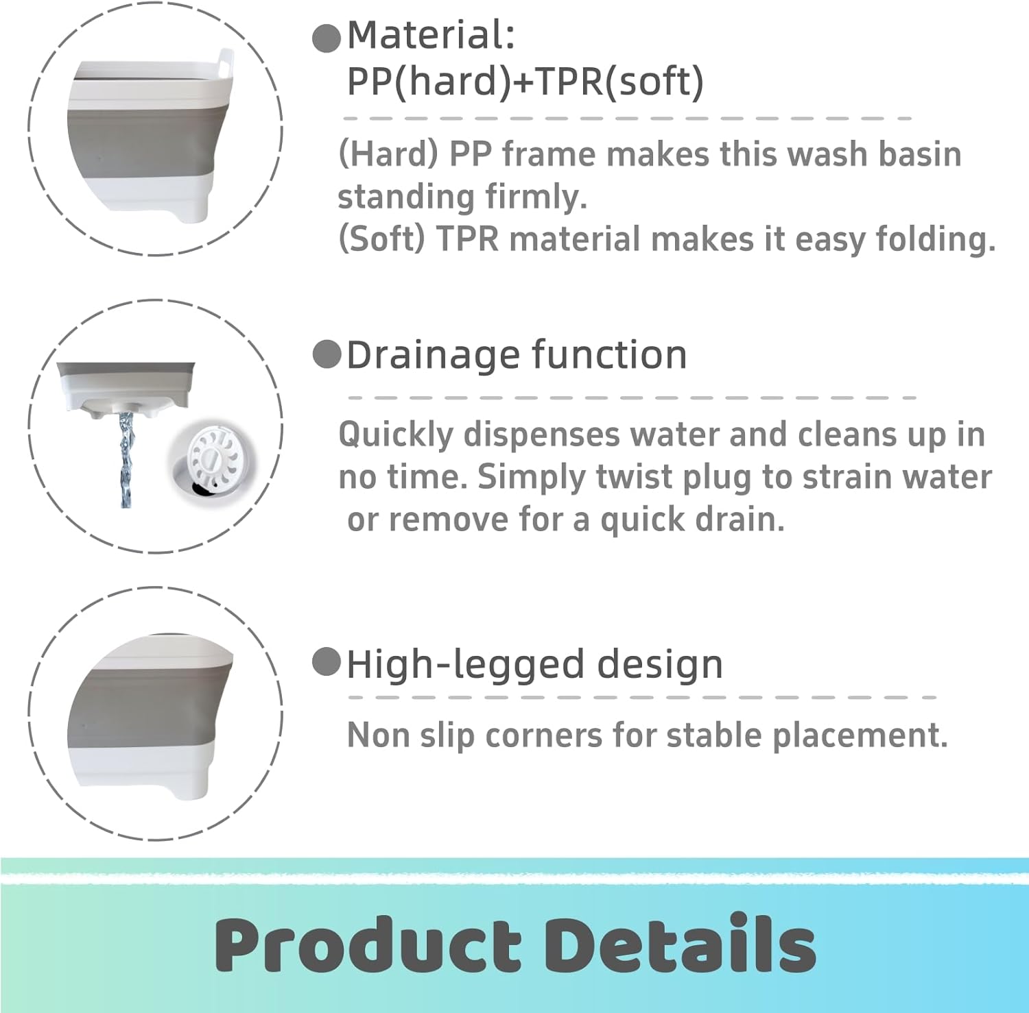 GIMWA Collapsible Wash Basin for Baby Bottles
